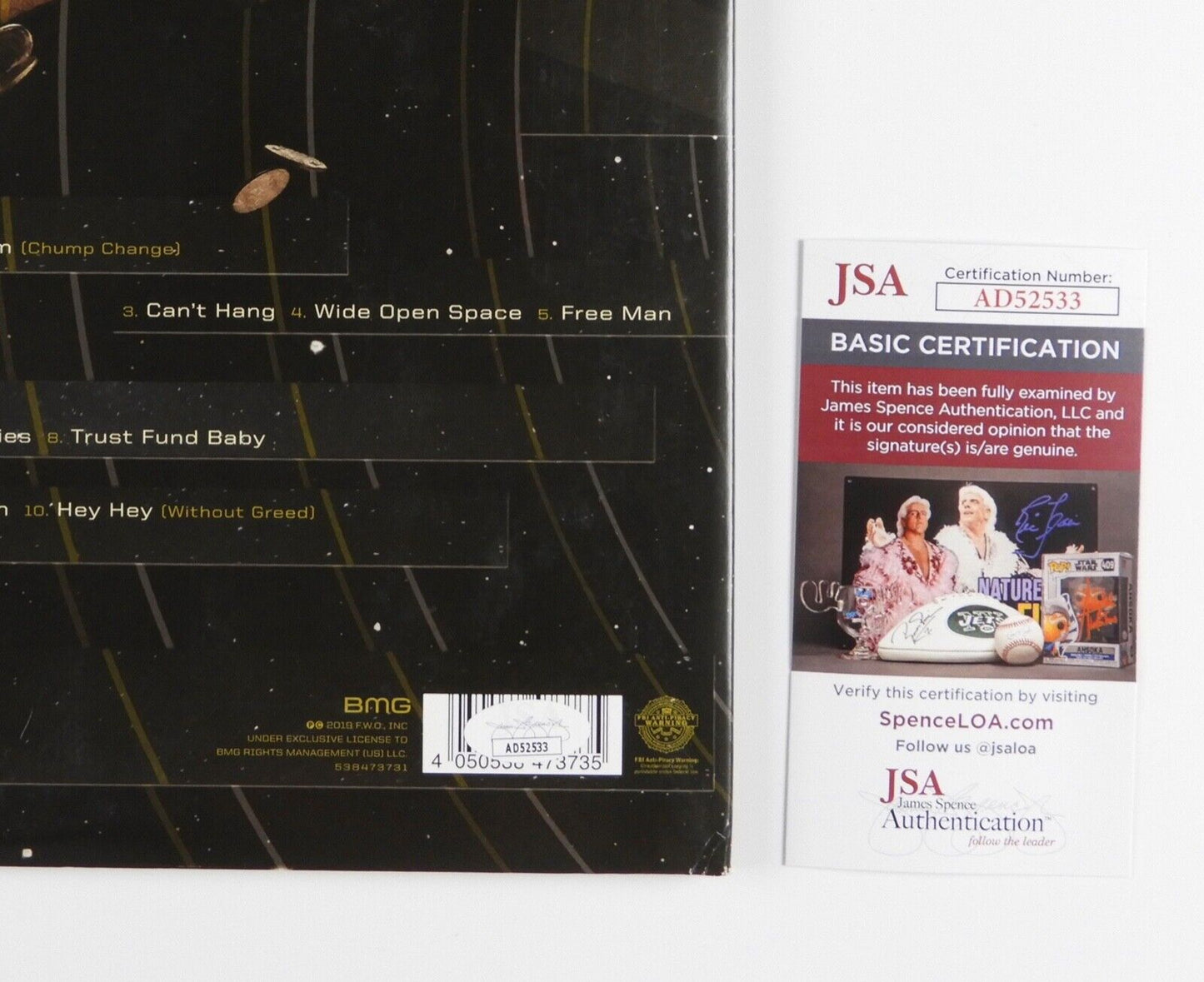 Sammy Hagar The Circle Signed JSA Autograph Album Record Vinyl