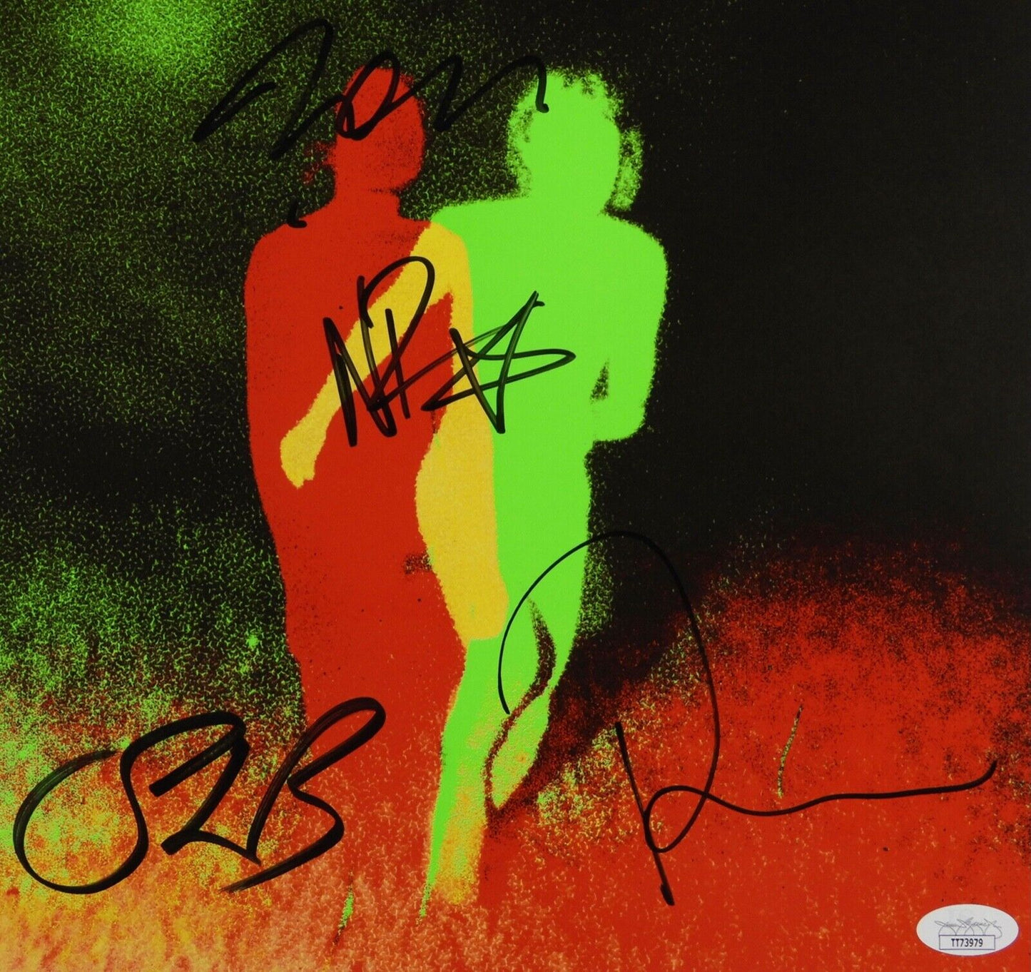 Duran Duran JSA Autograph Signed Album Record Lithograph White Vinyl Future Past