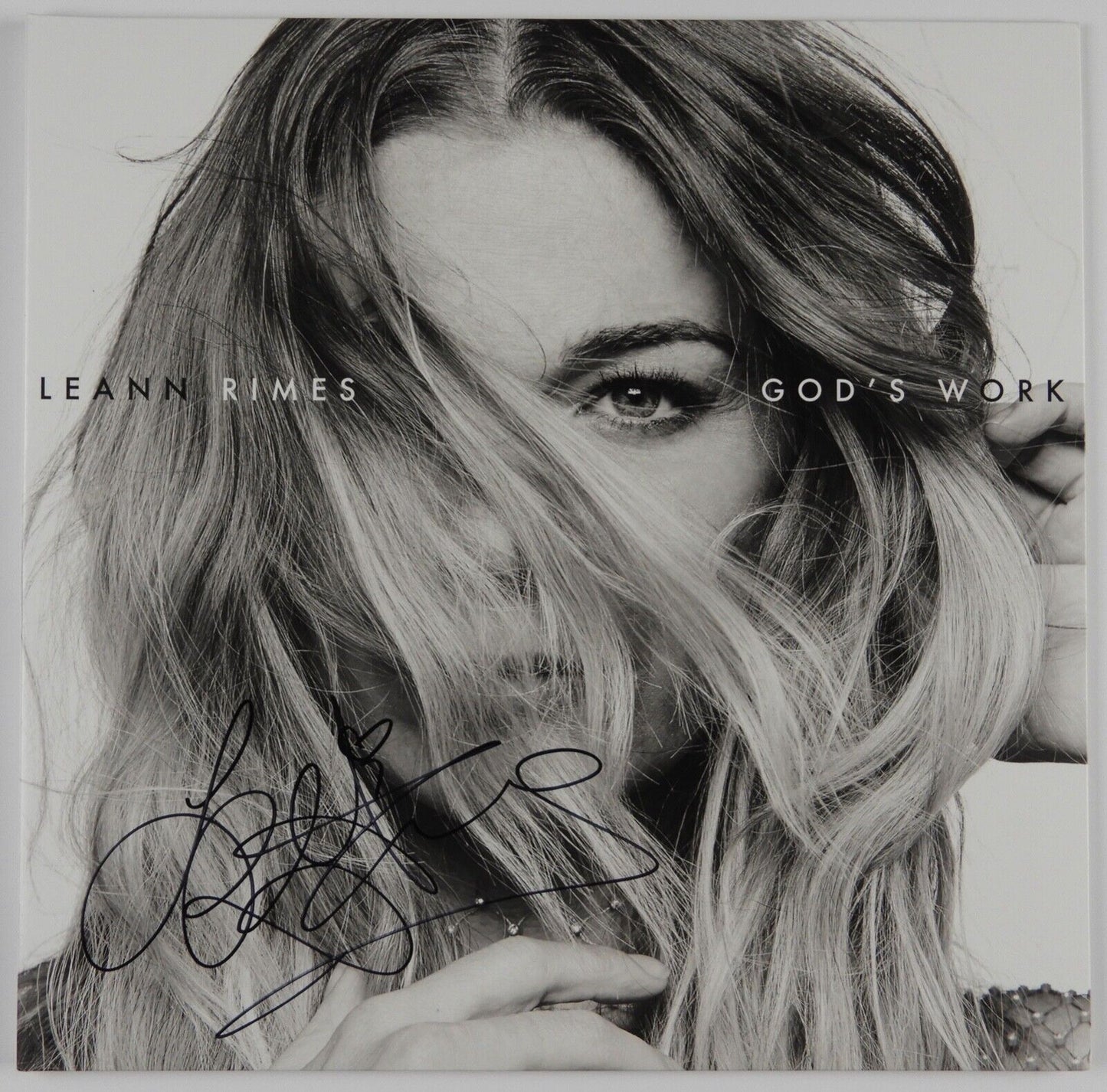 Leann Rimes JSA Signed God's Work Signed Autograph Album Vinyl Record