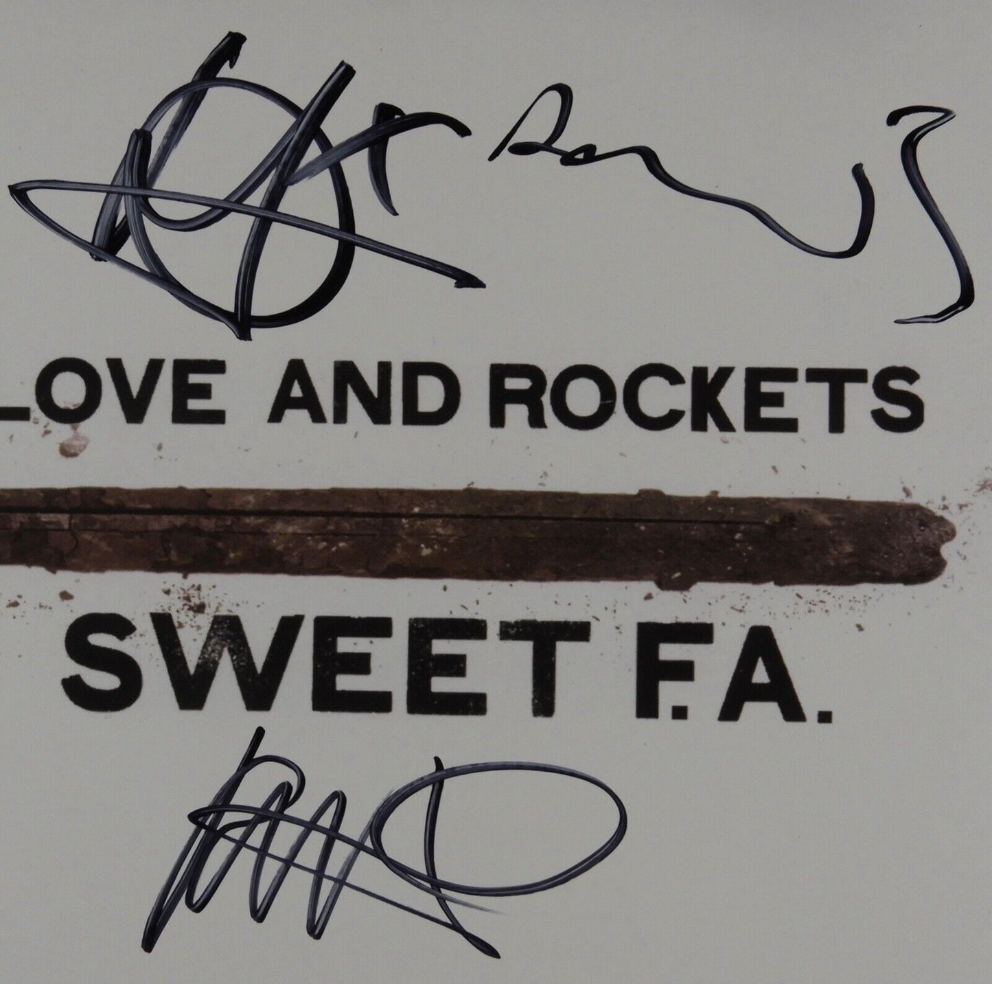 Love And Rockets JSA Fully Signed Autograph Album Record Vinyl Sweet F.A.