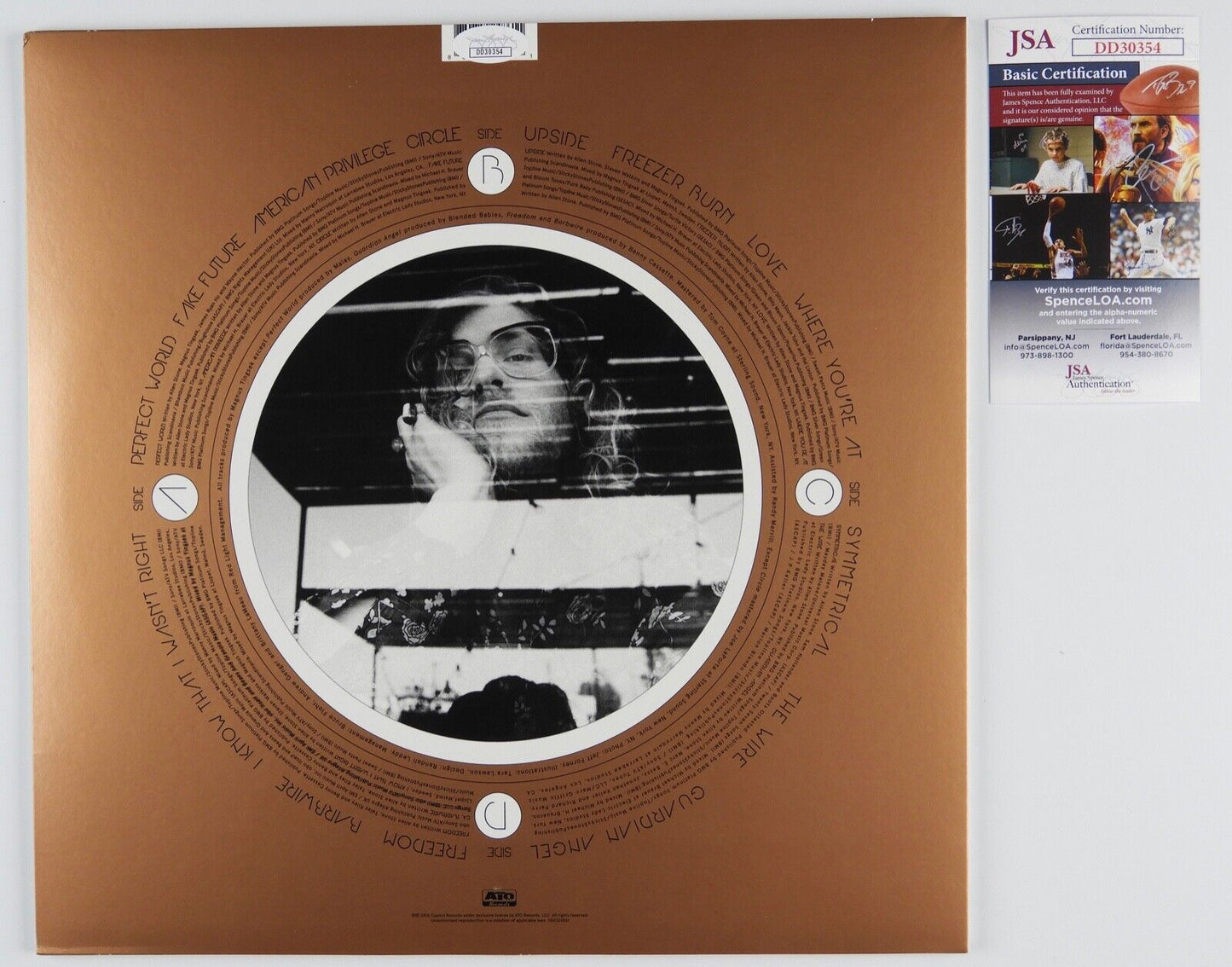 Allen Stone JSA Signed Autograph Record Album Vinyl Radius