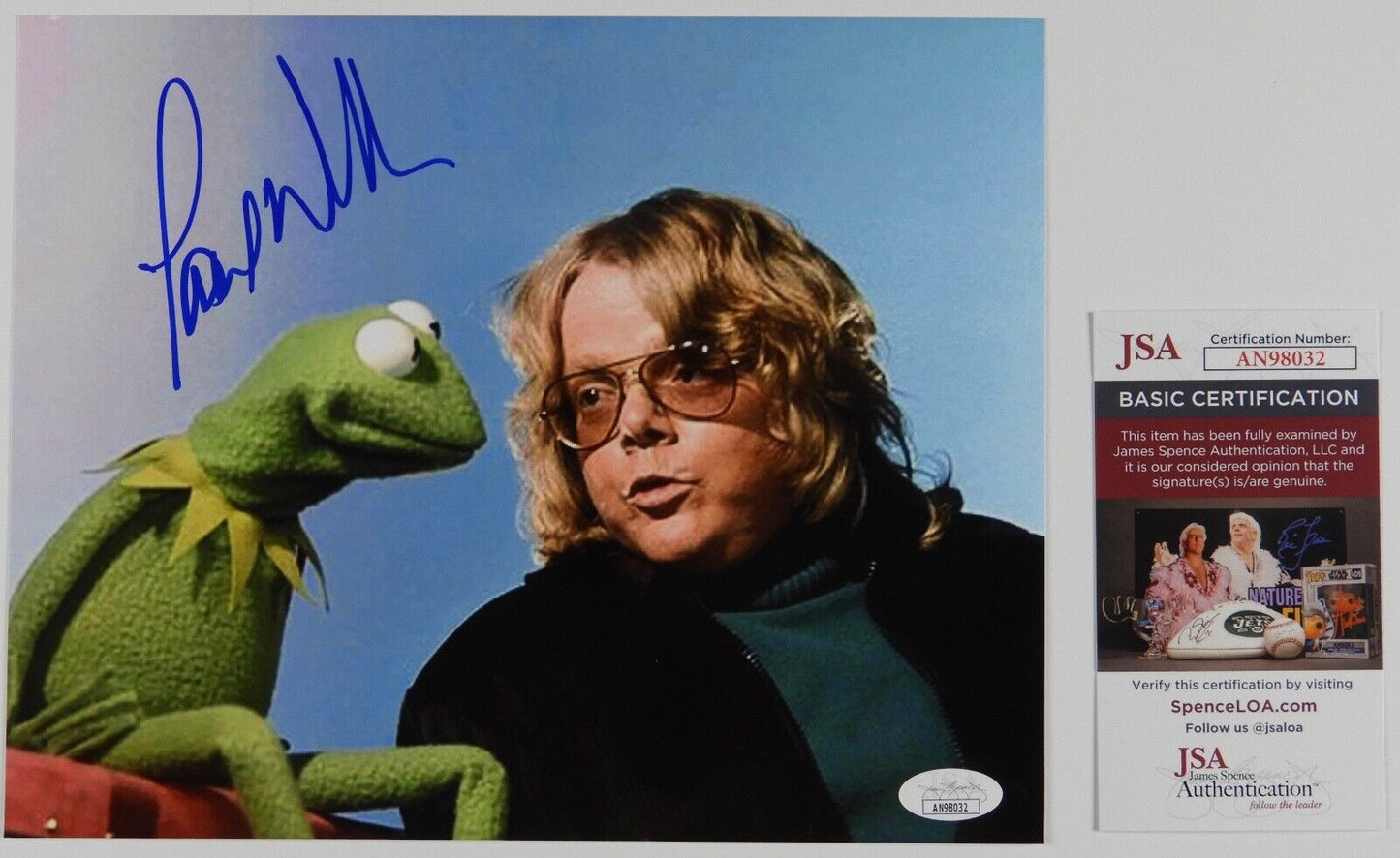 Paul Williams JSA Signed Autograph 8 x 10 photo The Muppets Kermit
