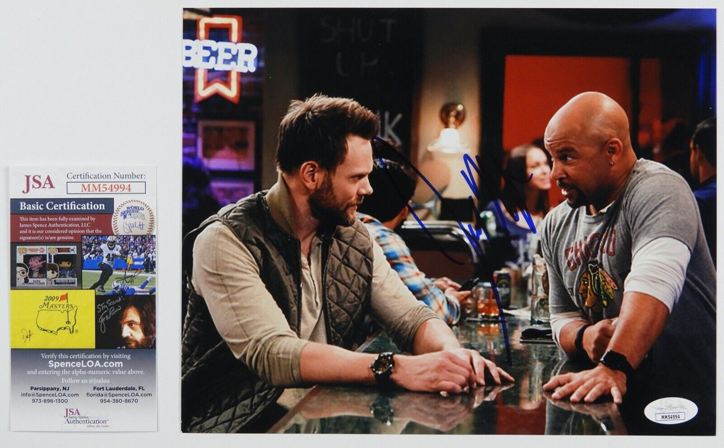 Joel McHale Autograph JSA 8 x 10 Signed