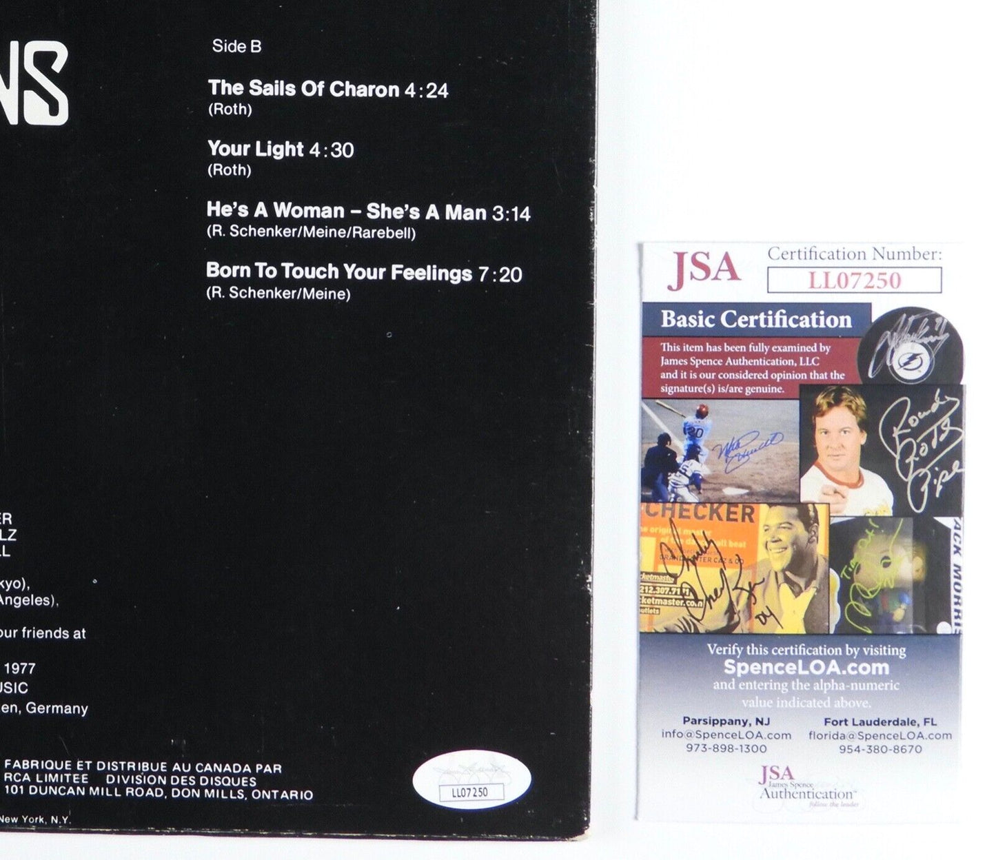 Scorpions JSA Signed Autograph Album Vinyl Record Rudolf Schenker Uli Jon Roth