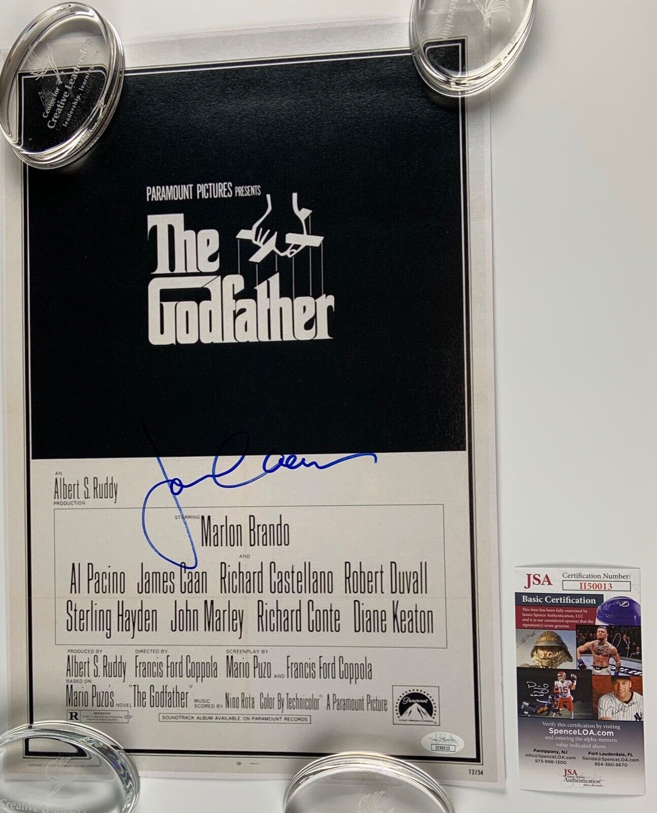 James Caan The Godfather JSA signed autograph 18 x 12 Photo