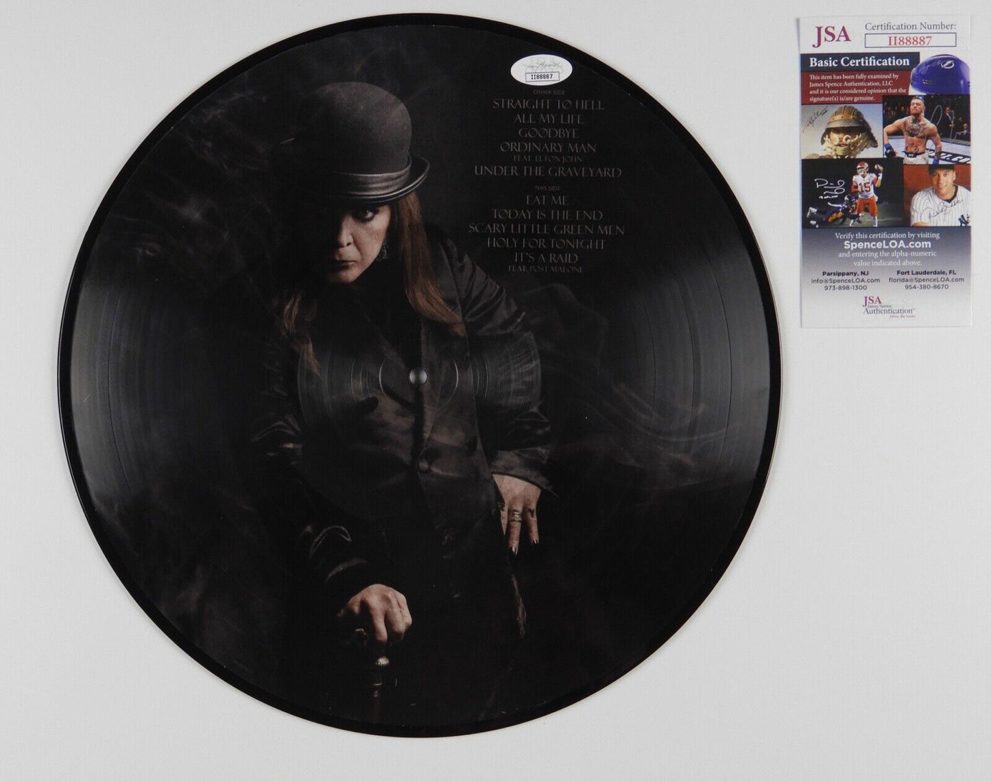 Ozzy Osbourne JSA Signed Autograph Record Album Vinyl Ordinary Man Picture Disc