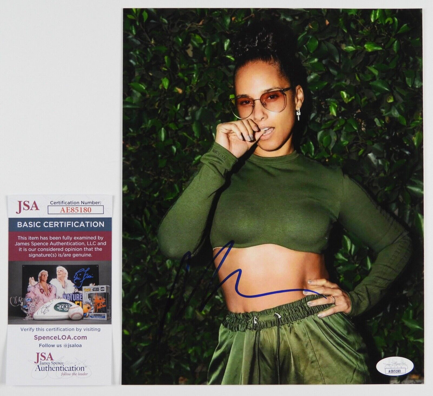 Alicia Keys JSA Signed Autograph Photo 8 x 10