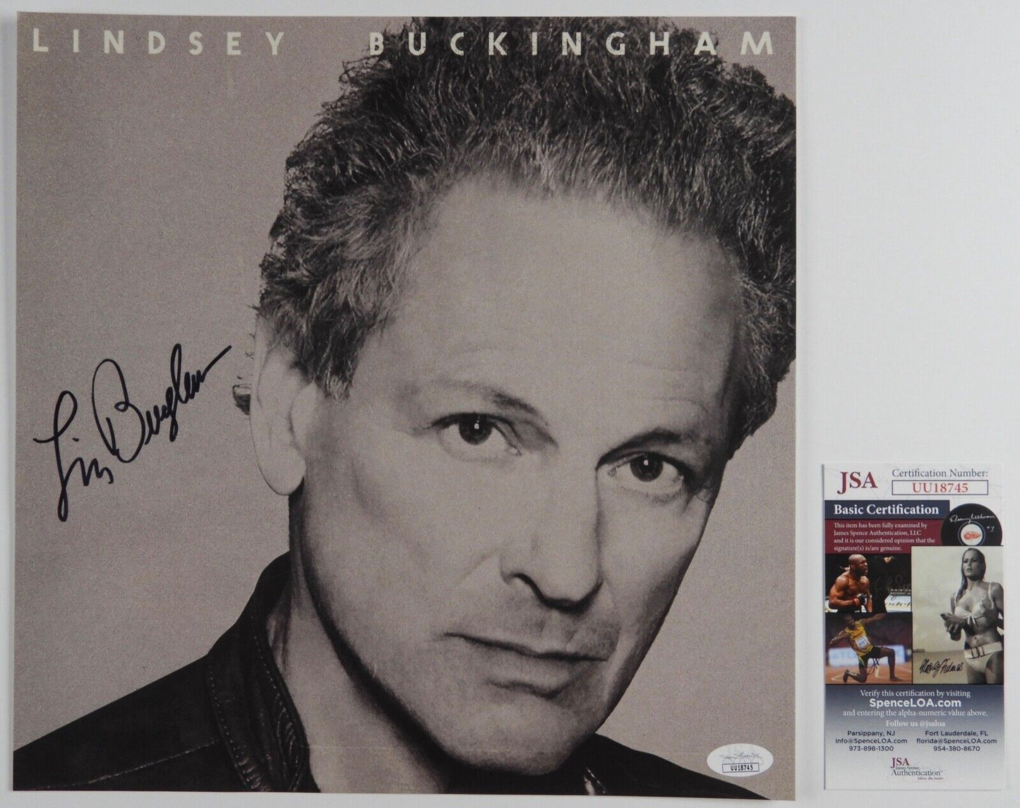 Lindsey Buckingham JSA Autograph Signed Record Album Flat Fleetwood Mac