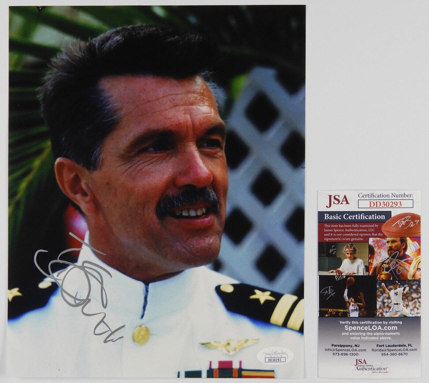 Tom Skerritt JSA Top Gun JSA Autograph Signed Photo 8 x 10