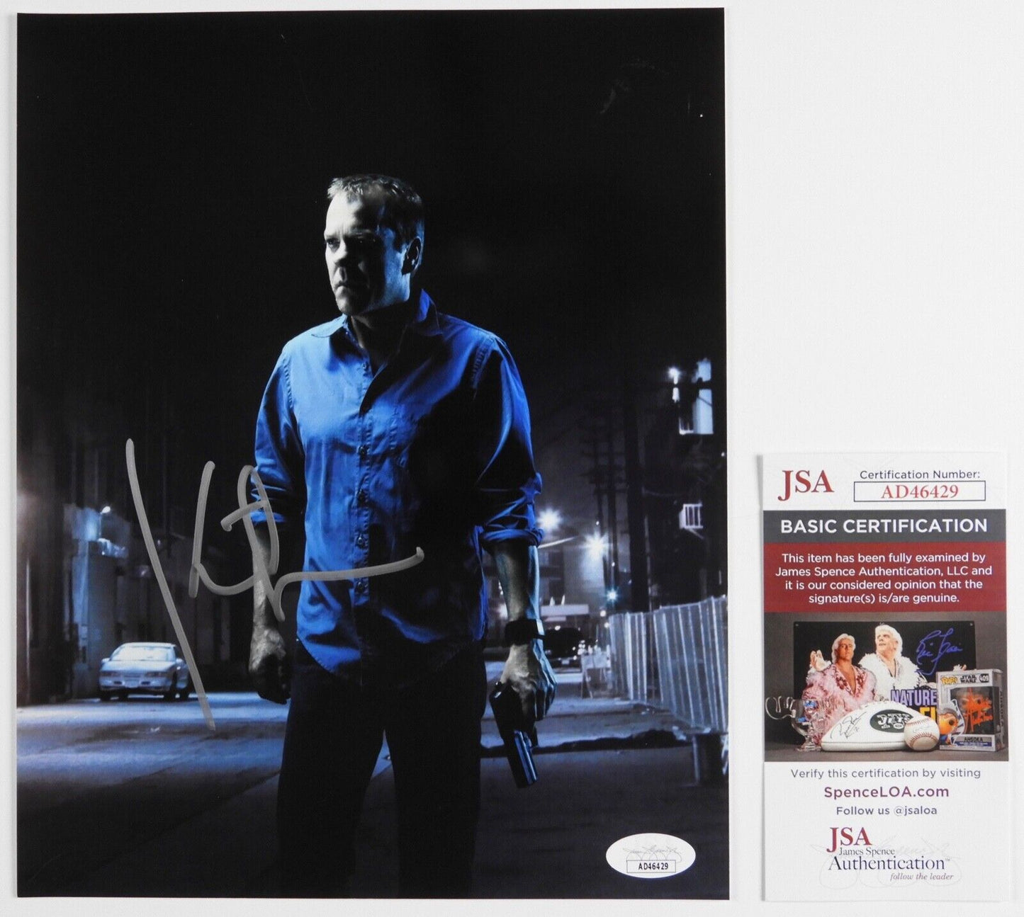 Kiefer Sutherland JSA Signed Autograph Photo 8 x 10 24