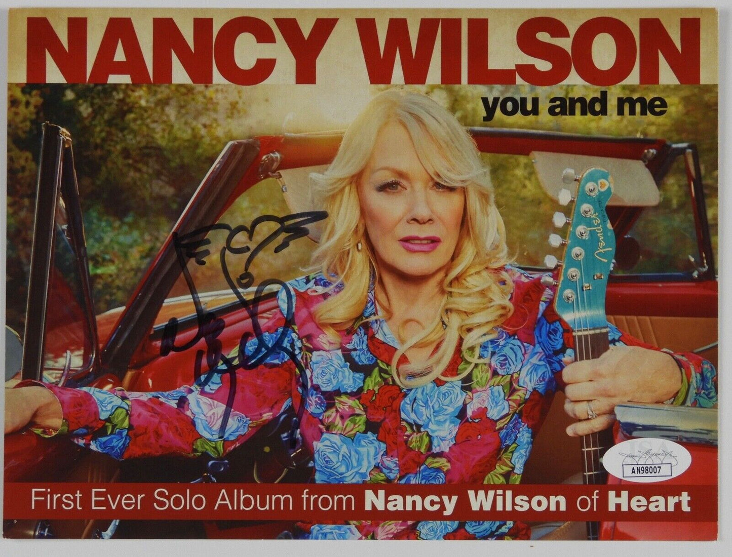 Nancy Wilson Heart JSA Signed Autograph CD Card You and Me CD