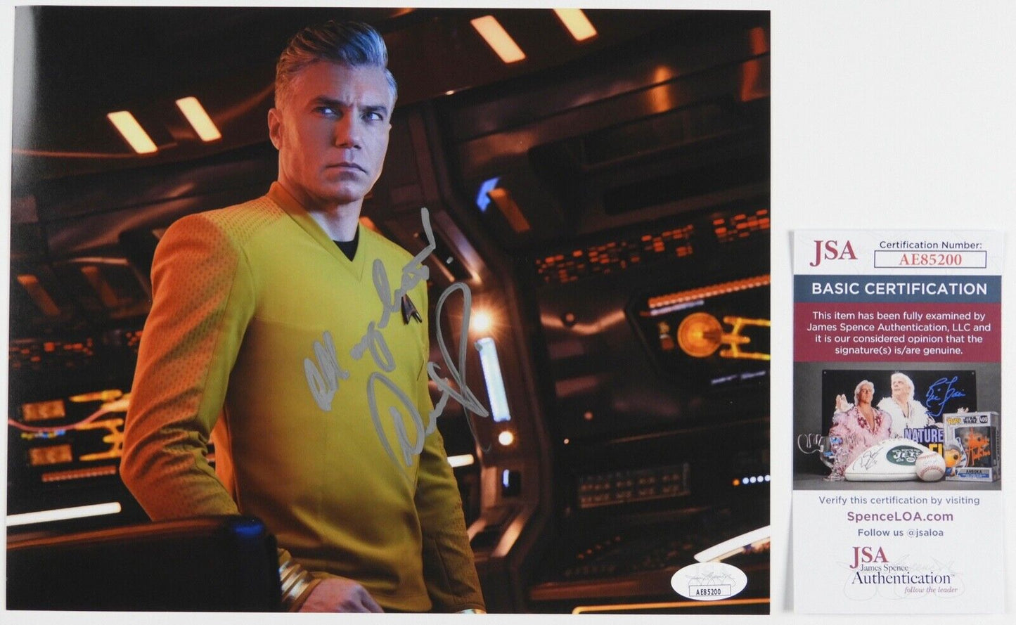 Anson Mount Signed Autograph JSA Star Trek Strange New Worlds 8 x 10