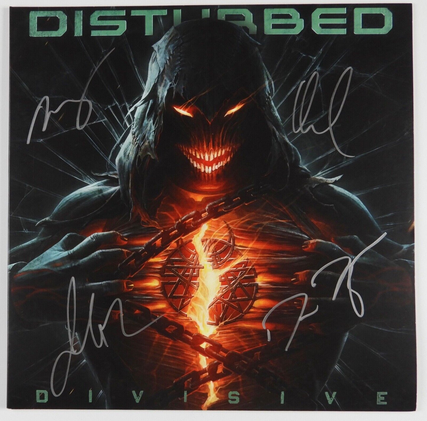 Disturbed Fully JSA Signed Autograph Vinyl Album Record Ten Thousand Fists