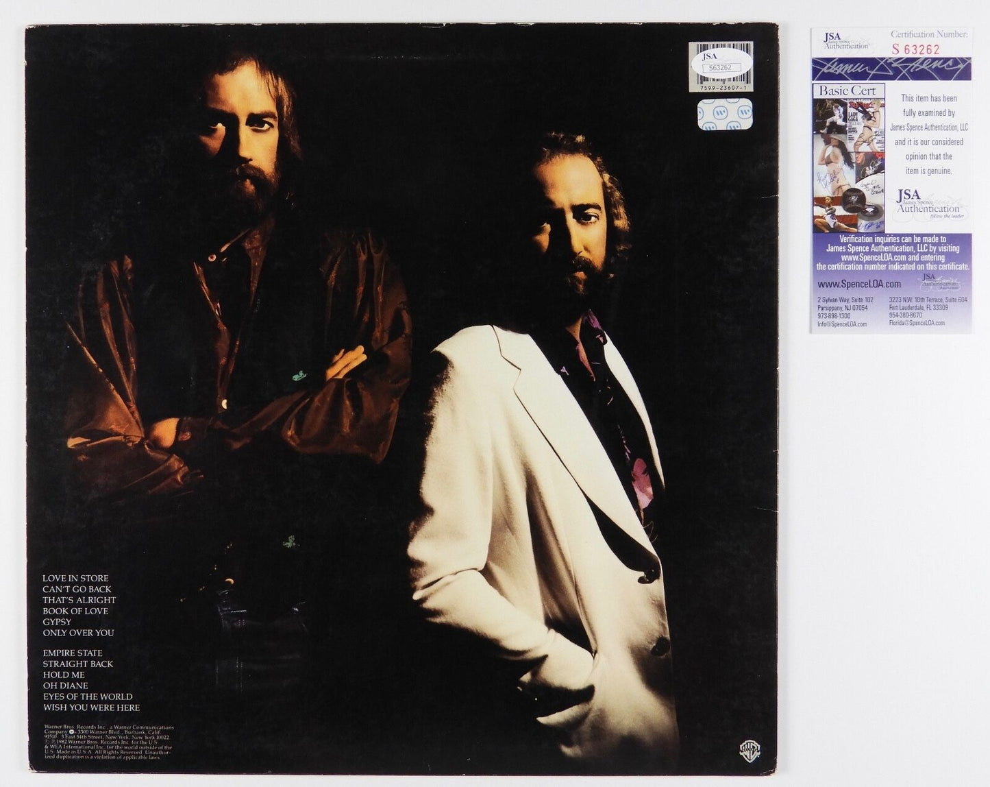 Lindsey Buckingham Fleetwood Mac Signed Autograph Mirage JSA Album Vinyl LP