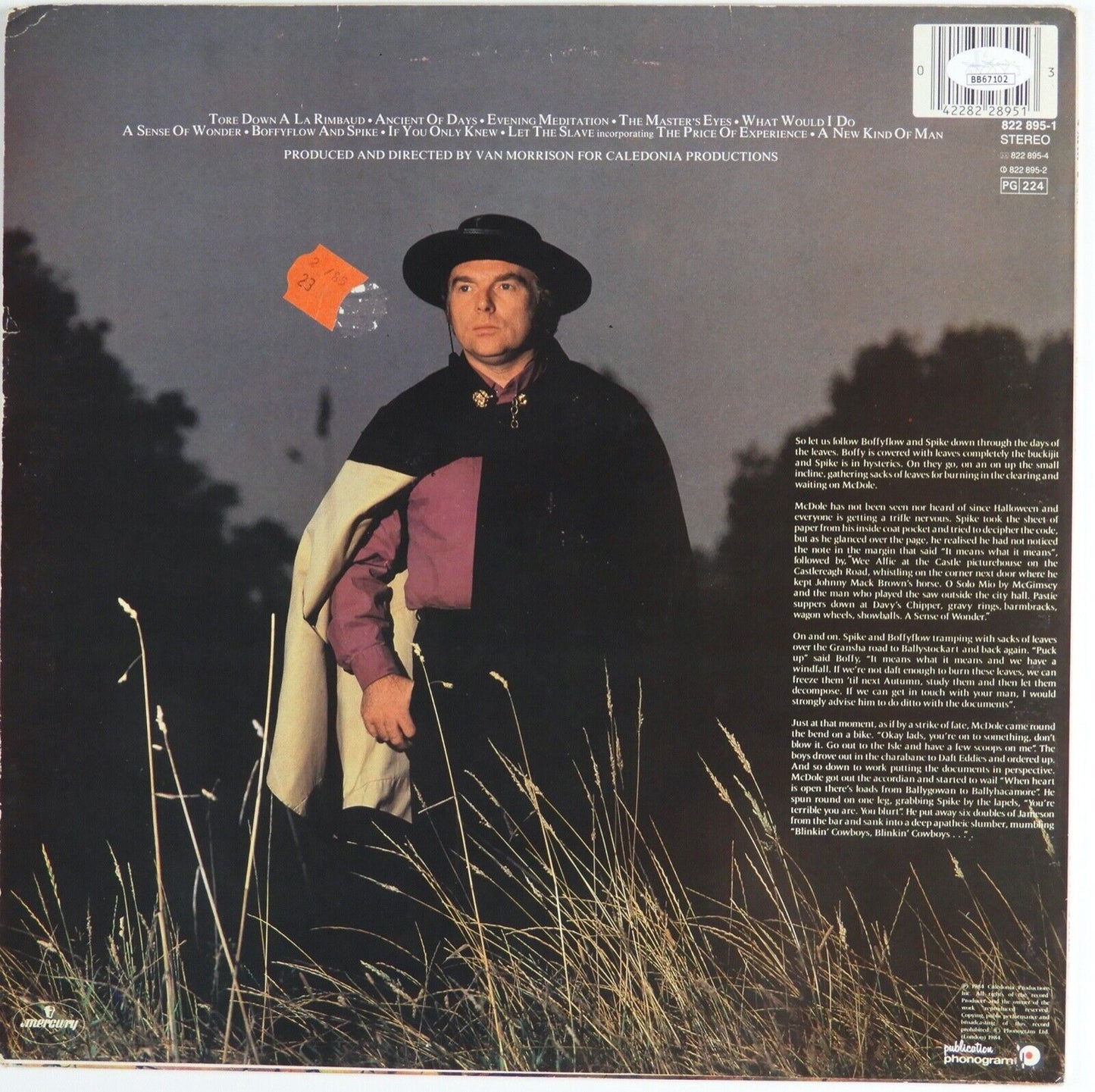 Van Morrison JSA Signed Autograph Album Record Vinyl A Sense Of Wonder