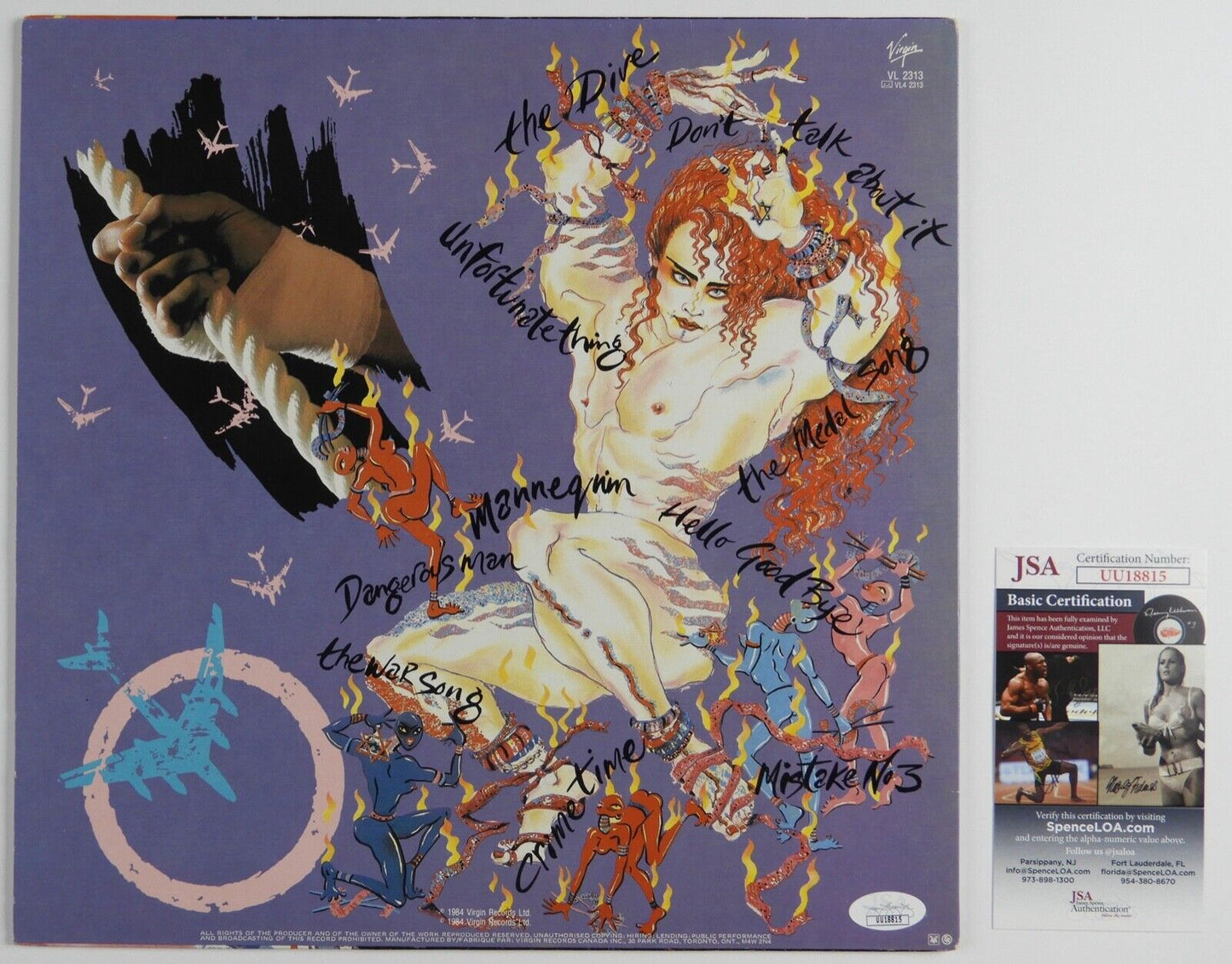 Culture Club JSA Signed Autograph Album Record Waking With The House On Fire