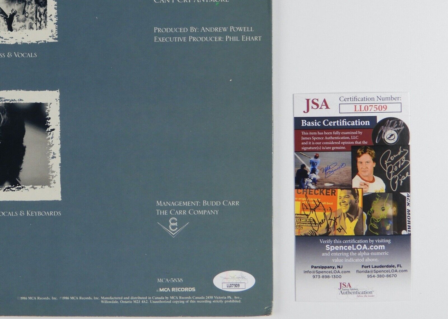 Kansas JSA Signed Autograph Album Vinyl Record Power Billy Greer Rich Williams