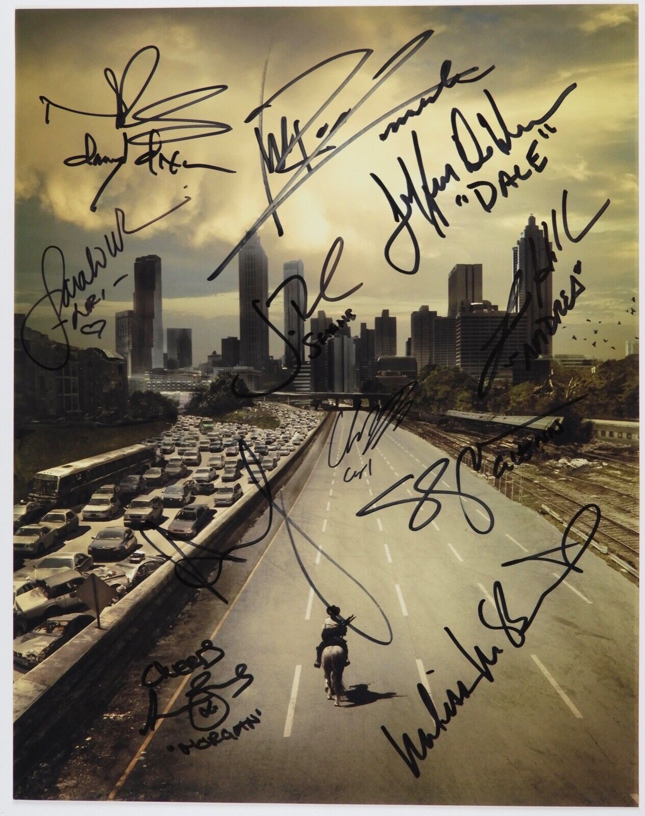The Walking Dead Cast JSA Autograph Signed Photo Andrew Lincoln Norman Reedus +