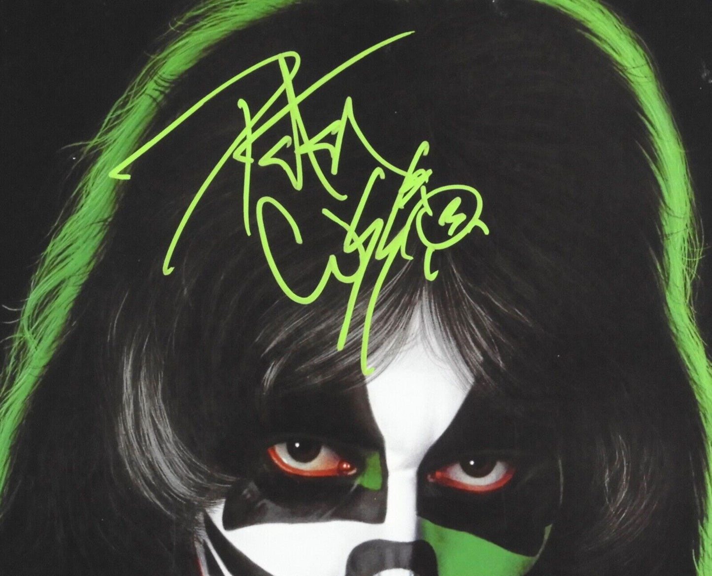 KISS Peter Criss JSA Signed Autograph Signed Record Album Solo Green Vinyl