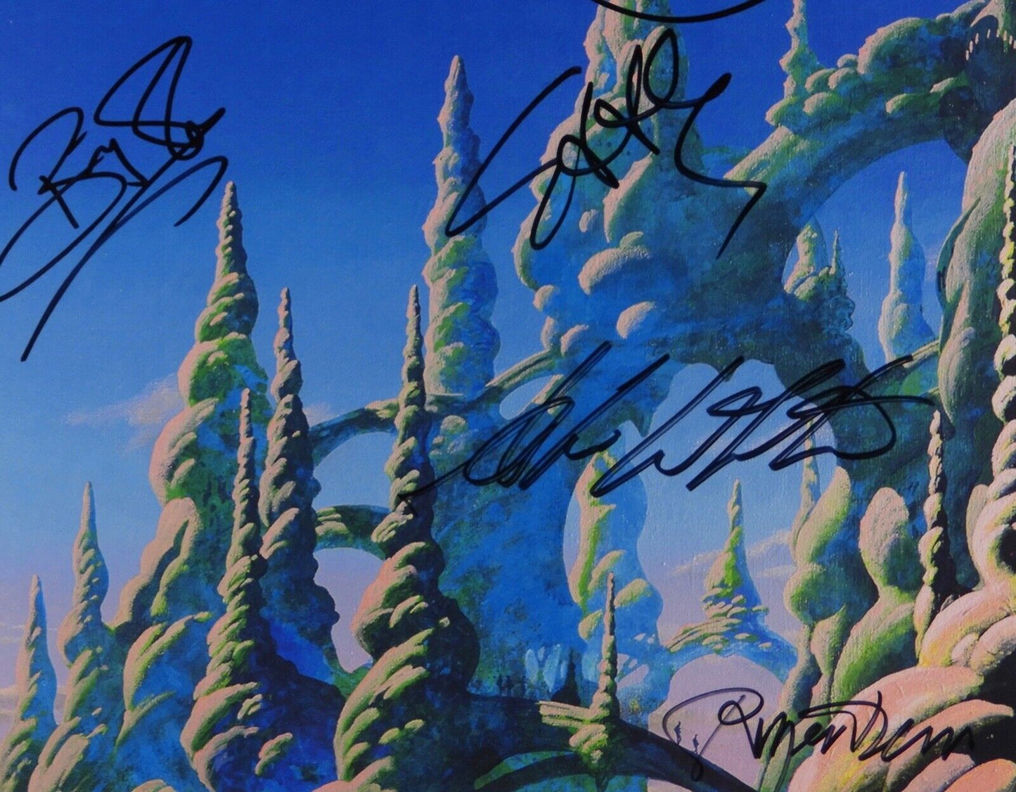 YES JSA Signed Autograph Album Record Vinyl Jon Anderson Roger Dean The Ladder