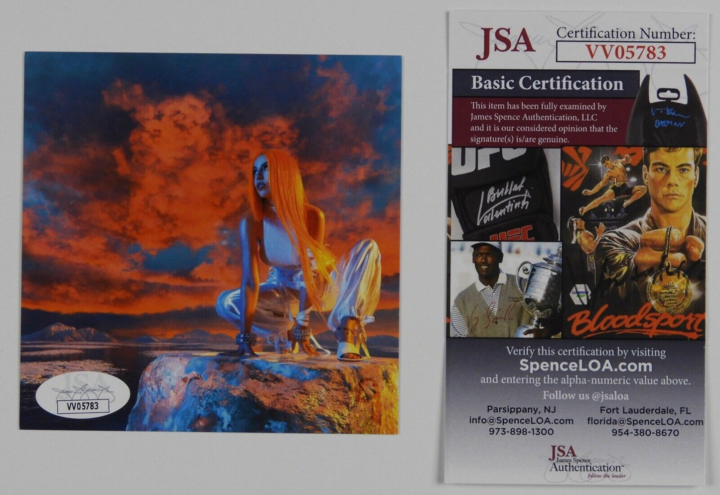 Ava Max Heaven and Hell JSA Signed Autograph CD Insert Card