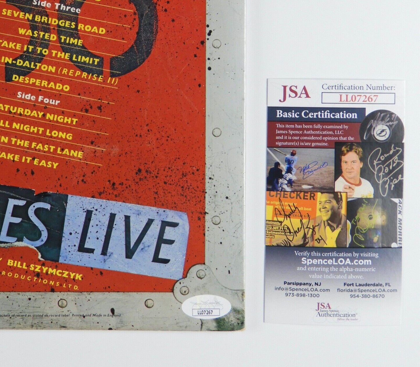 Don Felder Eagles JSA Signed Autograph Album Vinyl Record Live