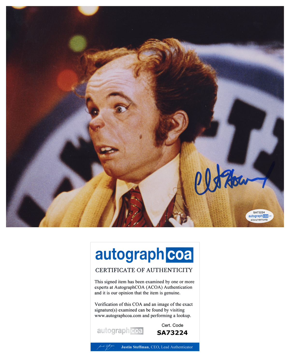 Clint Howard Doctor Seuss ACOA Signed Autograph 8 x 10 Photo