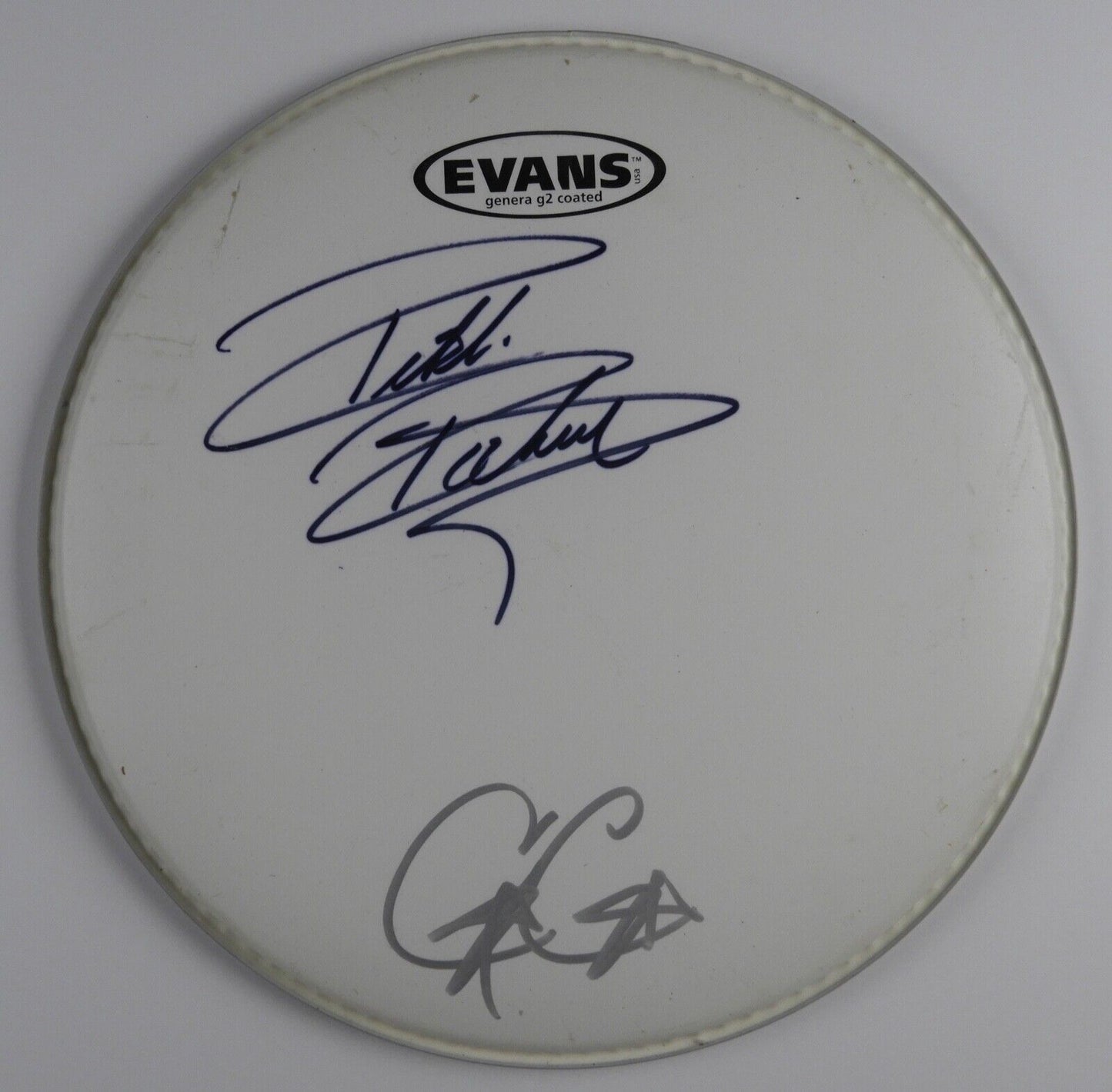 Poison Autograph Signed Drum Head REAL COA 10" Blink 182