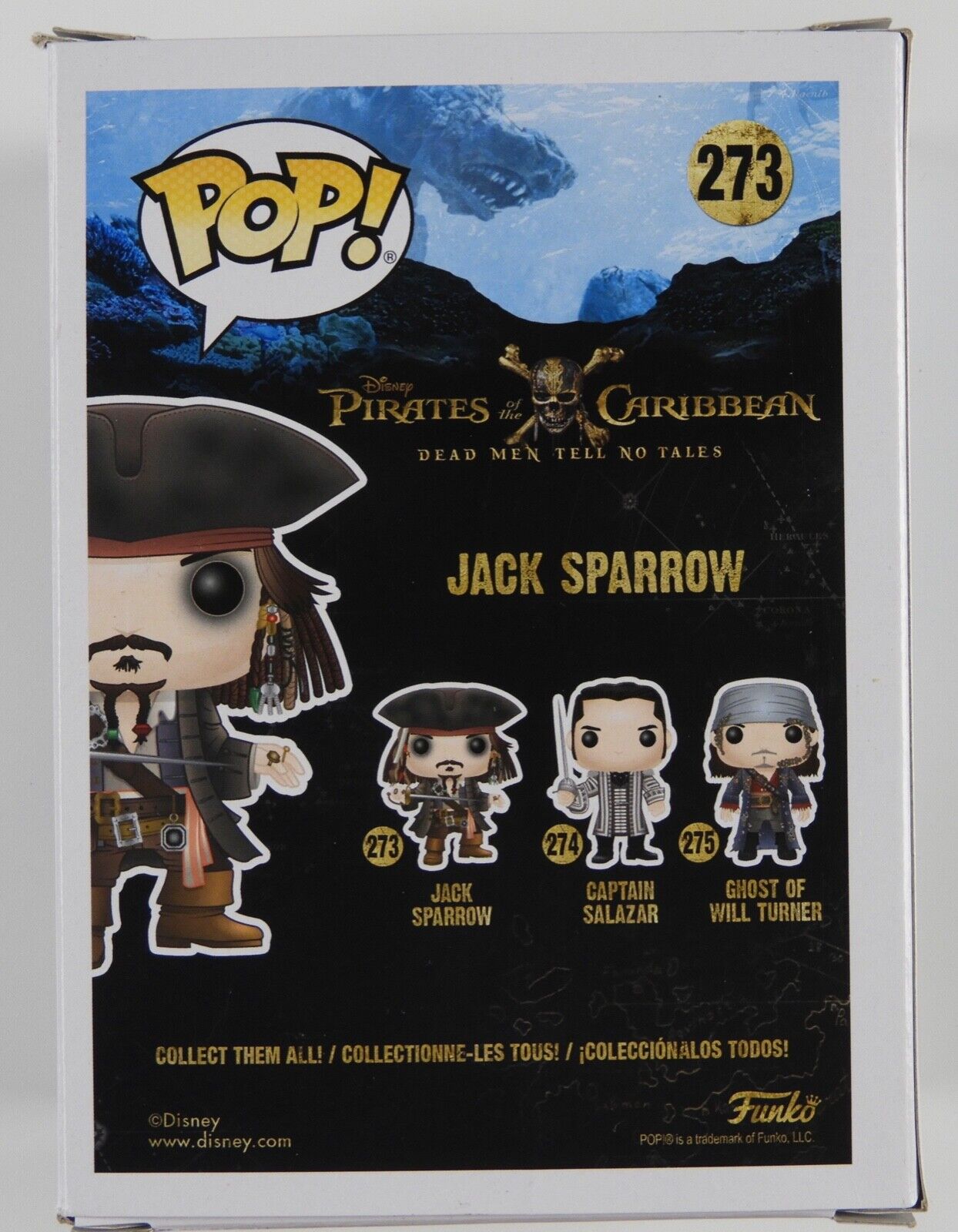 Johnny Depp JSA Signed Autograph Funko Pop Jack Sparrow Pirates Of The Caribbean