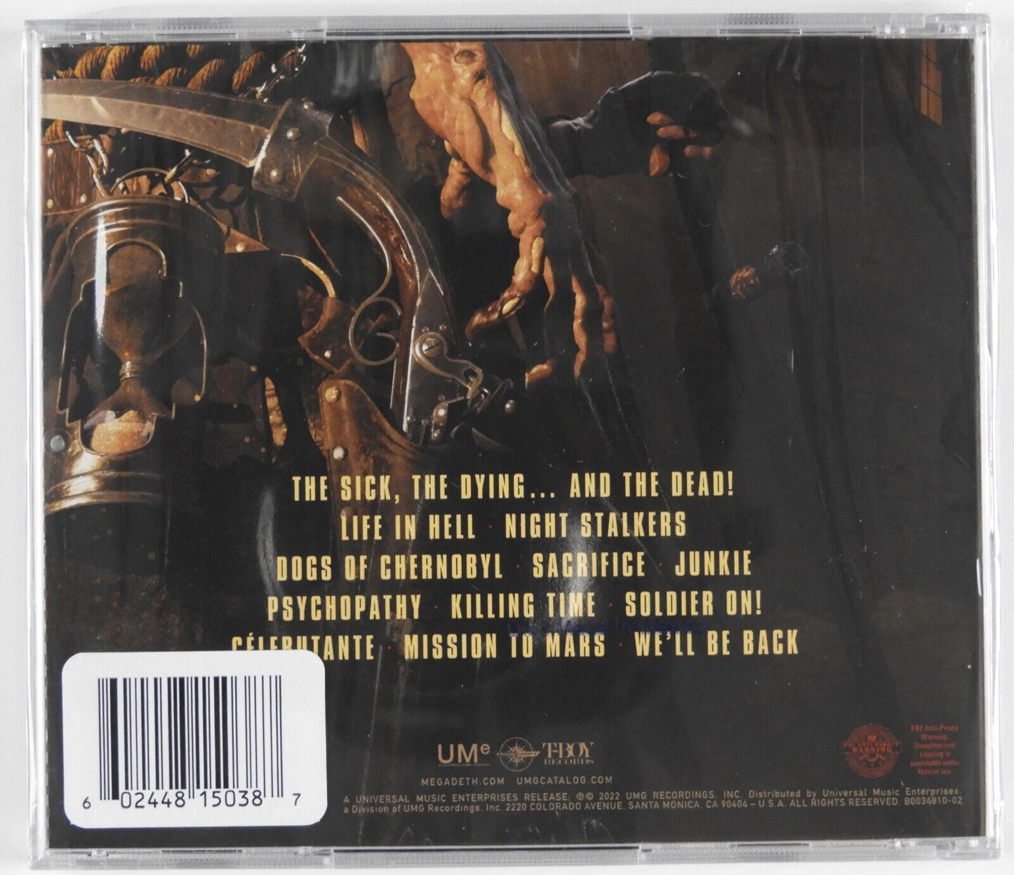 Megadeth Dave Mustaine Signed Autograph CD Still Sealed