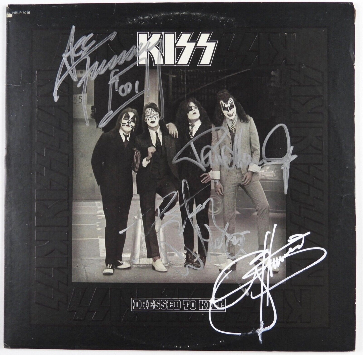 KISS JSA Paul Stanley Gene Fully Signed Autograph Record Album Dressed To Kill