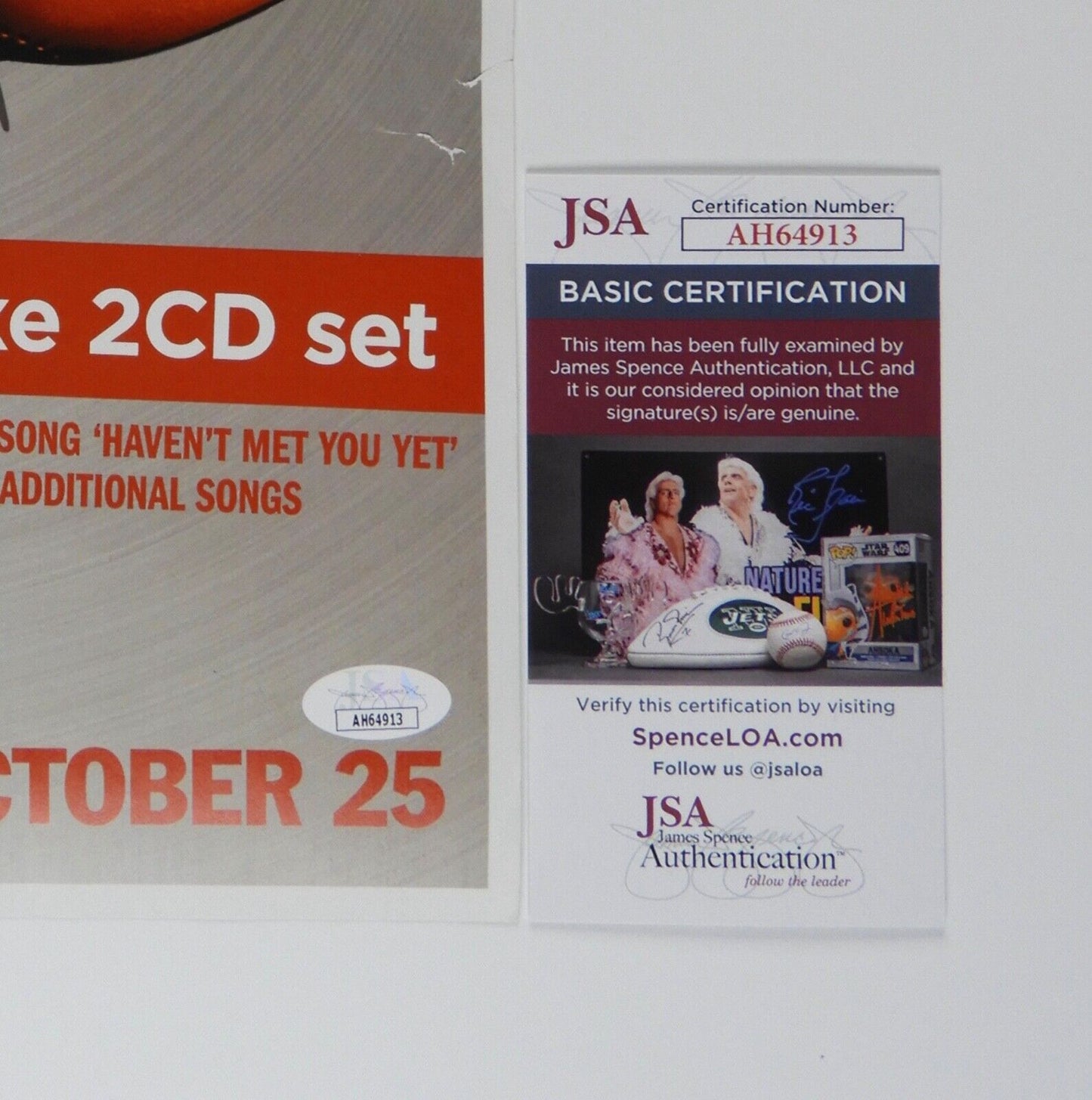 Michael Buble Promo Poster JSA Signed Autograph 12 x 18