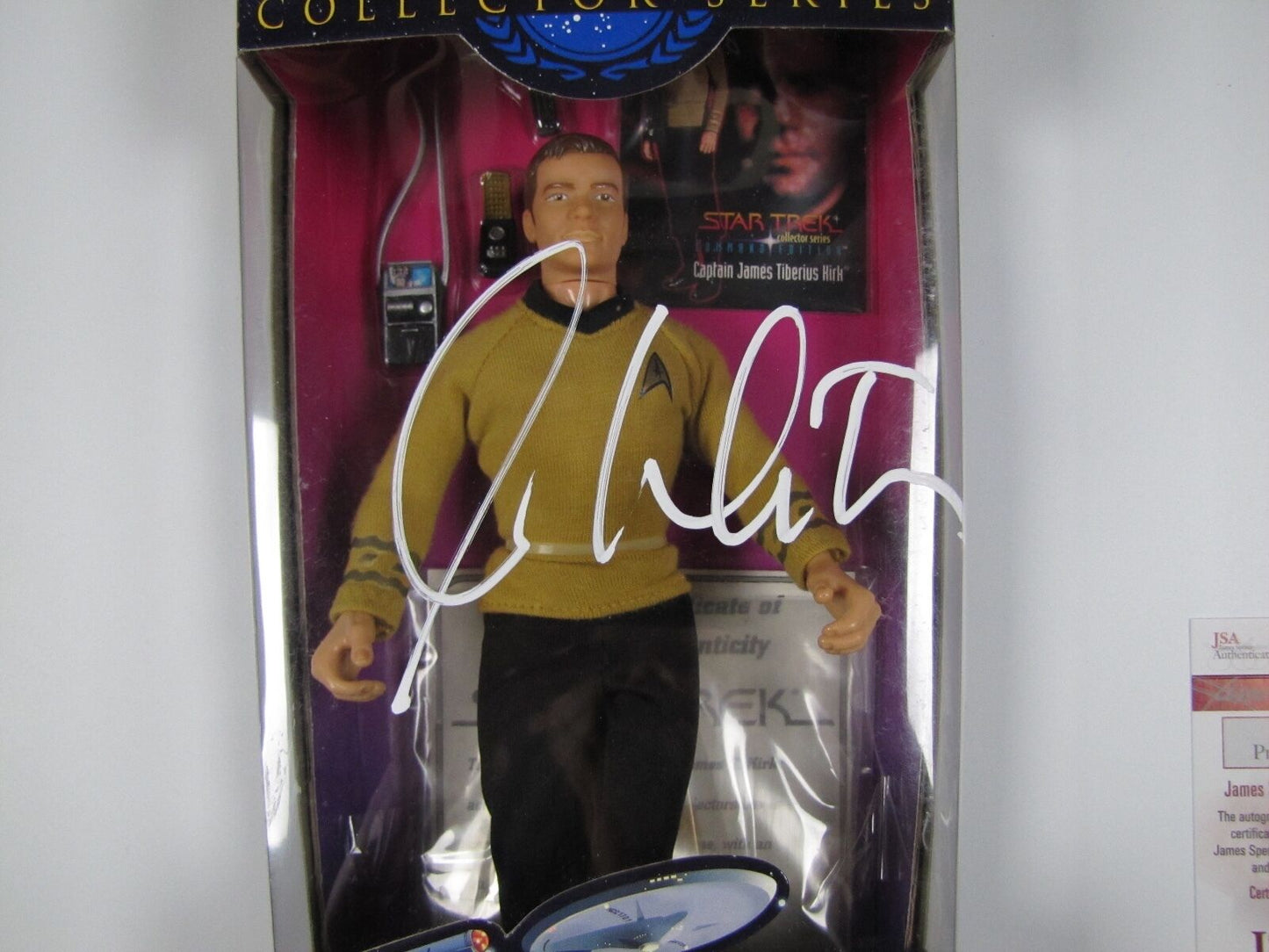 William Shatner Signed Autograph JSA Action Figure Playmates 9" Star Trek Kirk