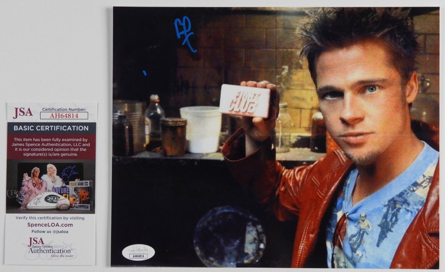 Brad Pitt JSA Signed Autograph 8 x 10 photo Fight Club