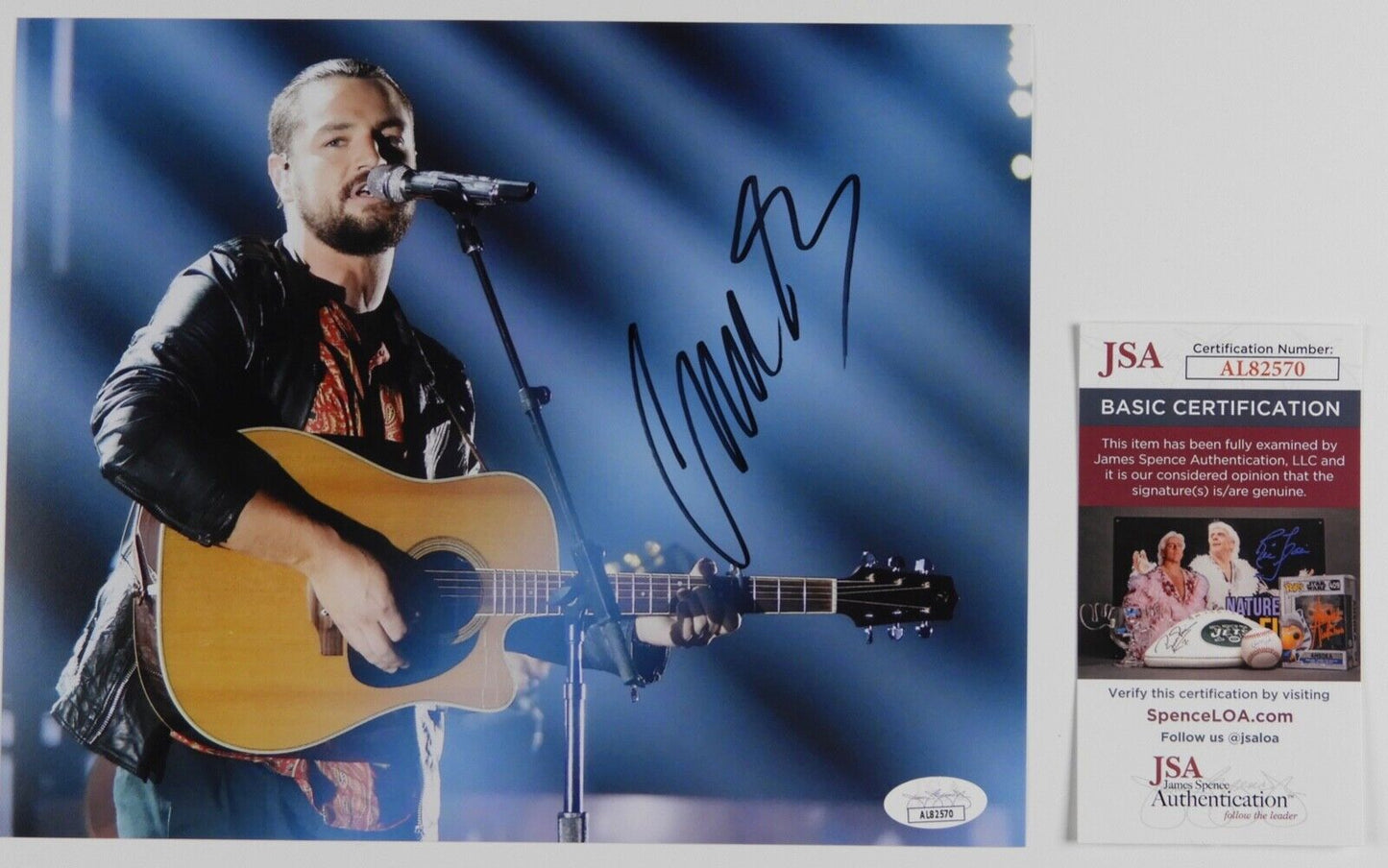 Chayce Beckham JSA Signed Autograph 8 x 10 Photo Country Music Star