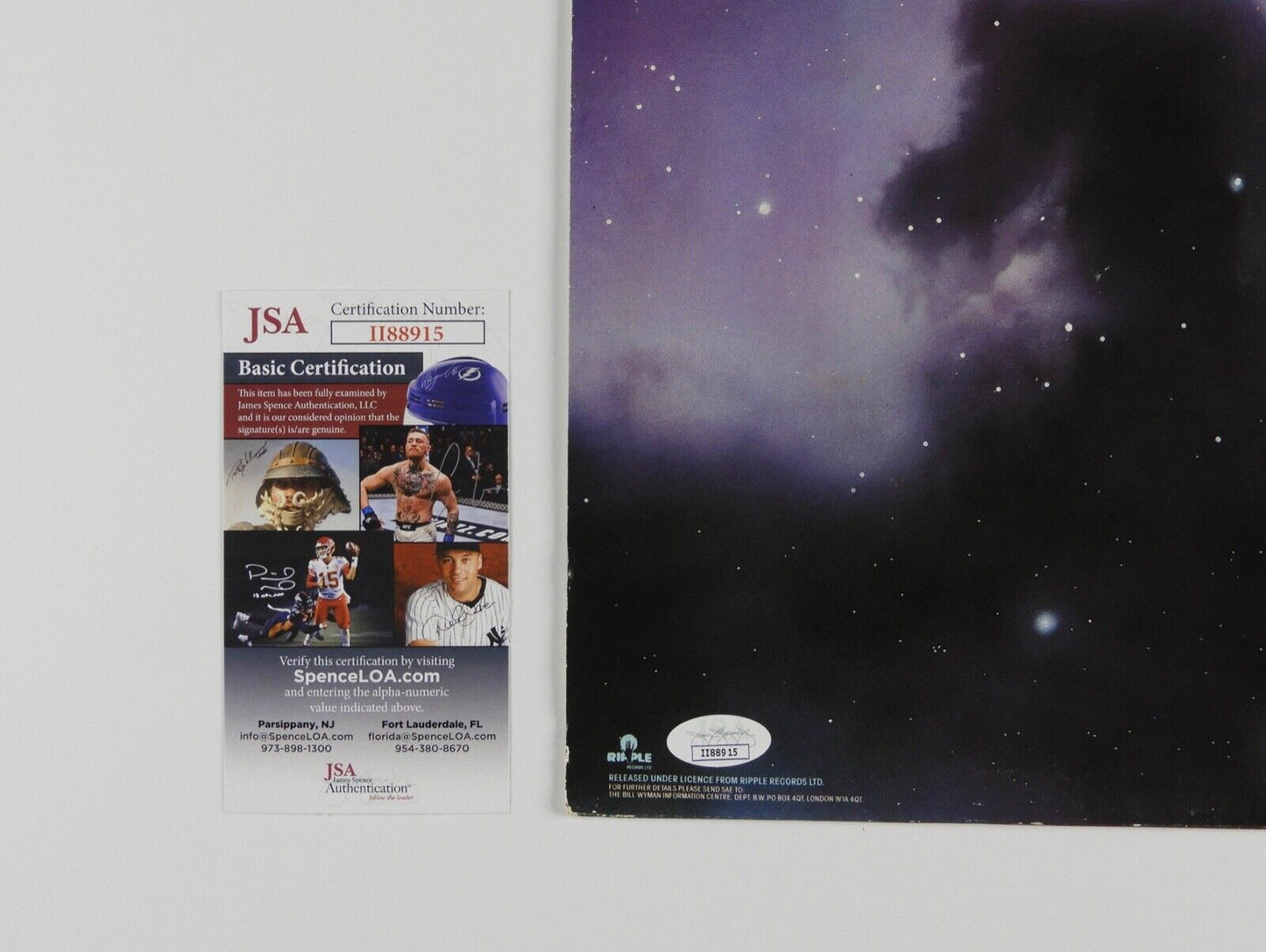 Bill Wyman JSA Signed Autograph Album Record Vinyl Rolling Stones