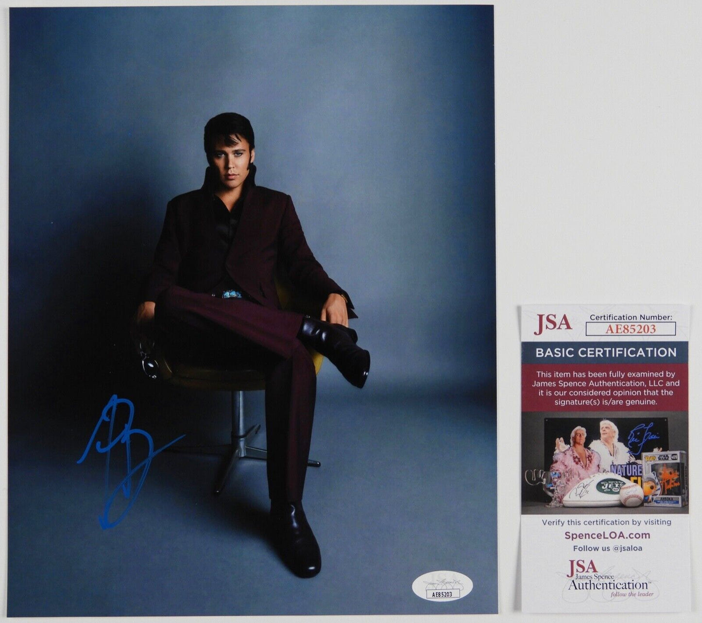 Austin Butler Elvis 2022 JSA Signed Autograph Photo 8 x 10