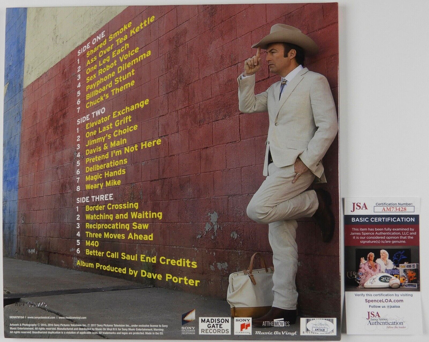 Bob Odenkirk JSA Autograph Signed Better Call Saul Soundtrack Album Vinyl LP