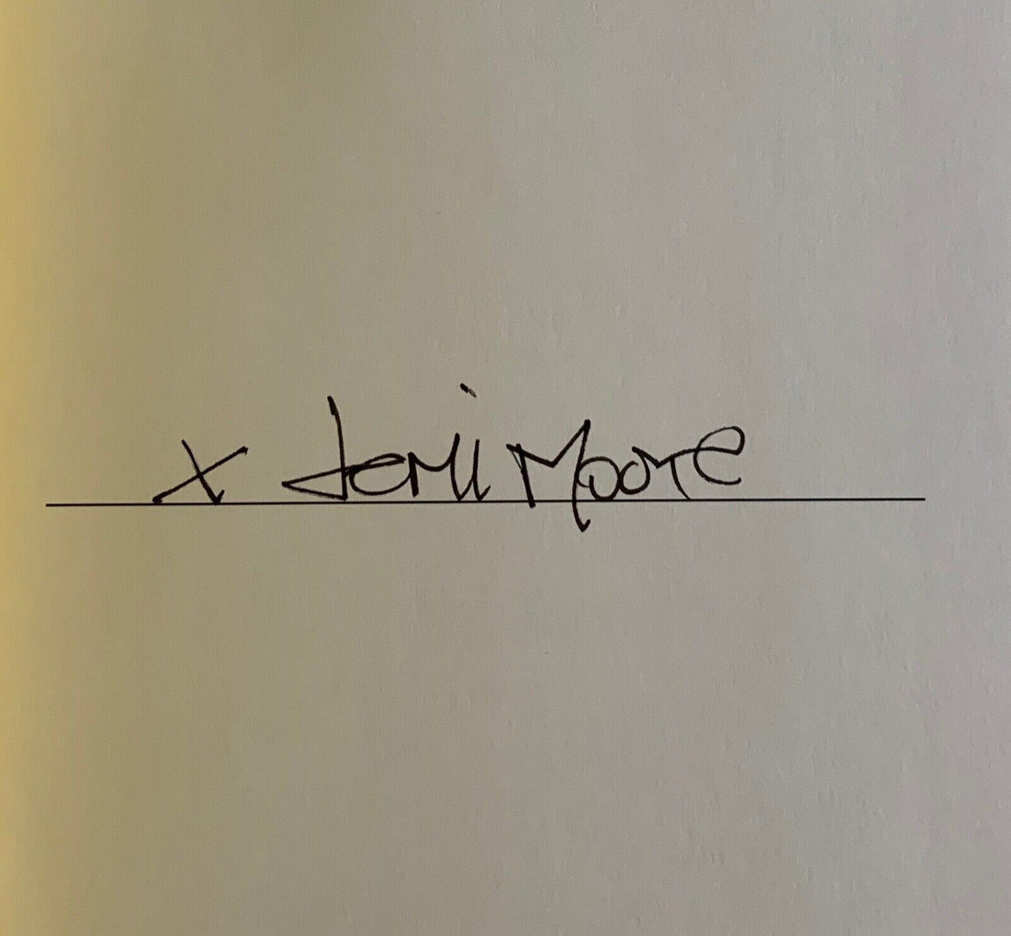 Demi Moore JSA Autograph Signed Book Inside Out