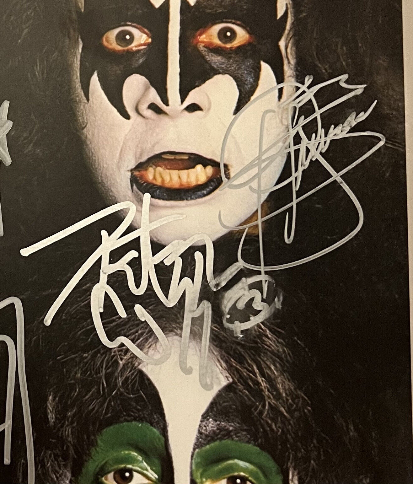 KISS Gene Simmons Peter, Ace, Paul JSA Fully Signed Autograph Record Dynasty
