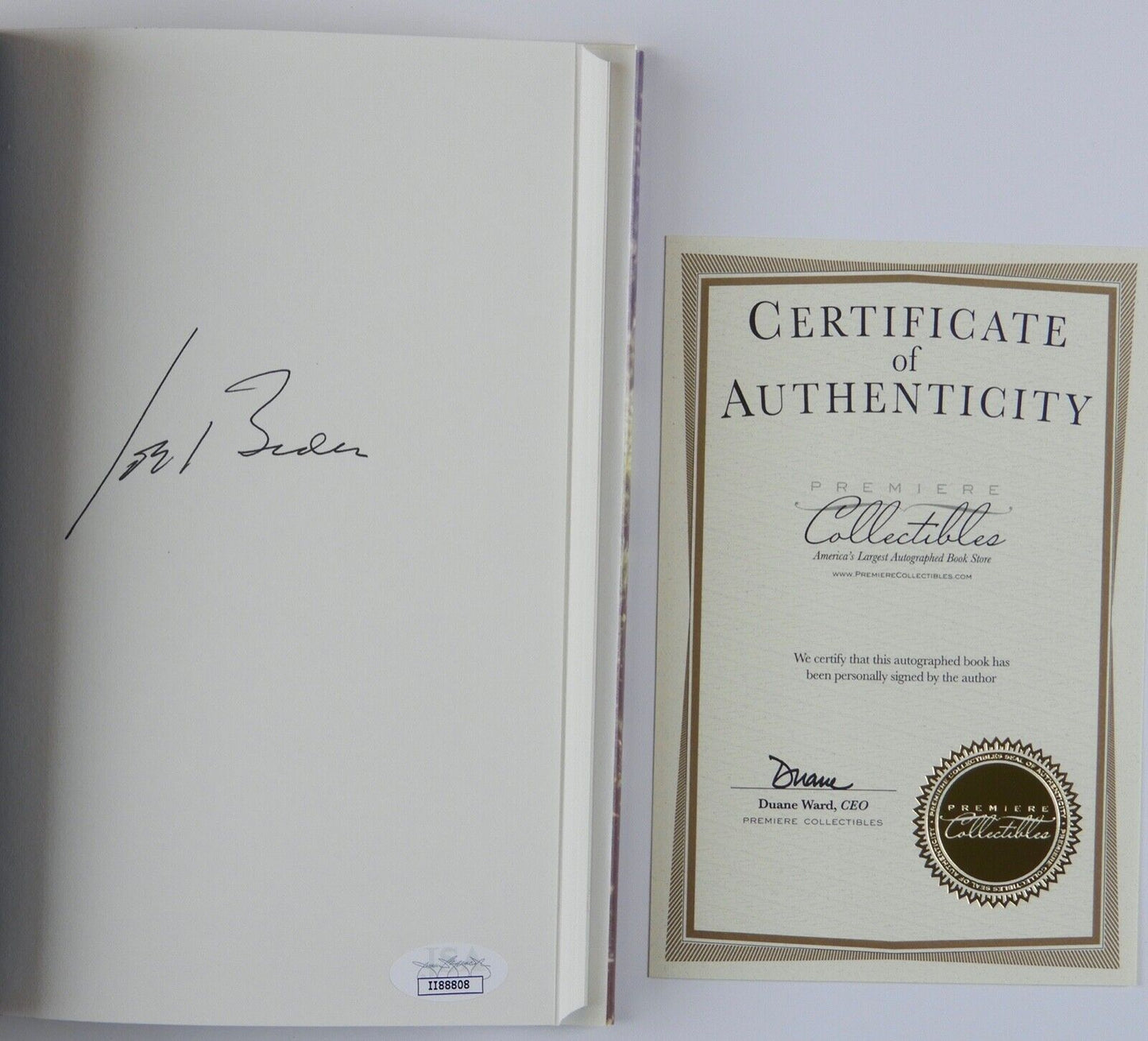Joe Biden 46th President JSA Autograph Signed Book Promise Me Dad