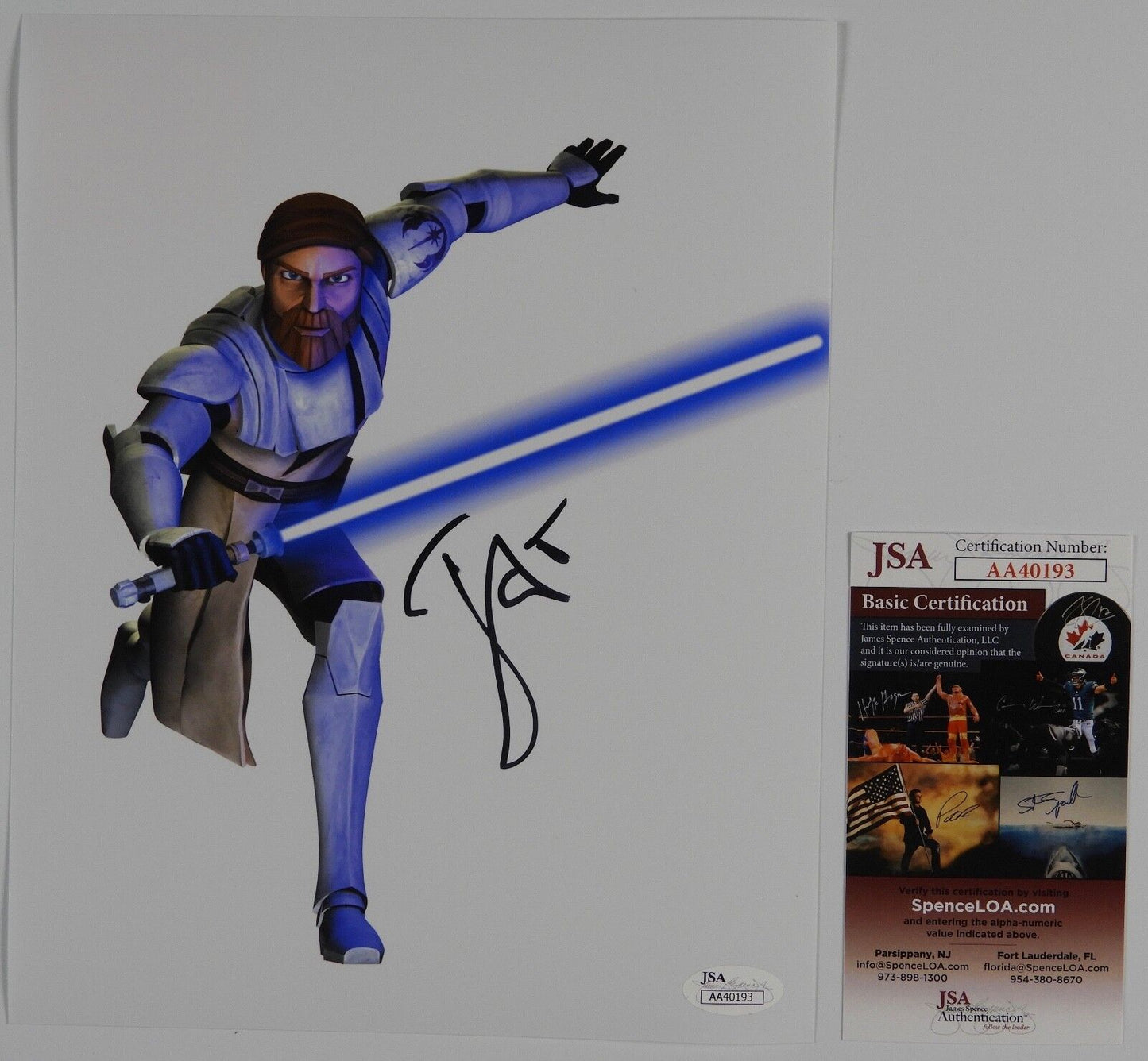 James Arnold Taylor Star Wars The Clone Wars signed autograph 8 x 10 Photo JSA