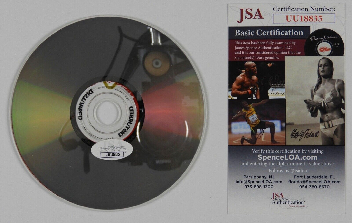 Disturbed JSA Signed Autograph CD Fully Signed Ten Thousand Fists