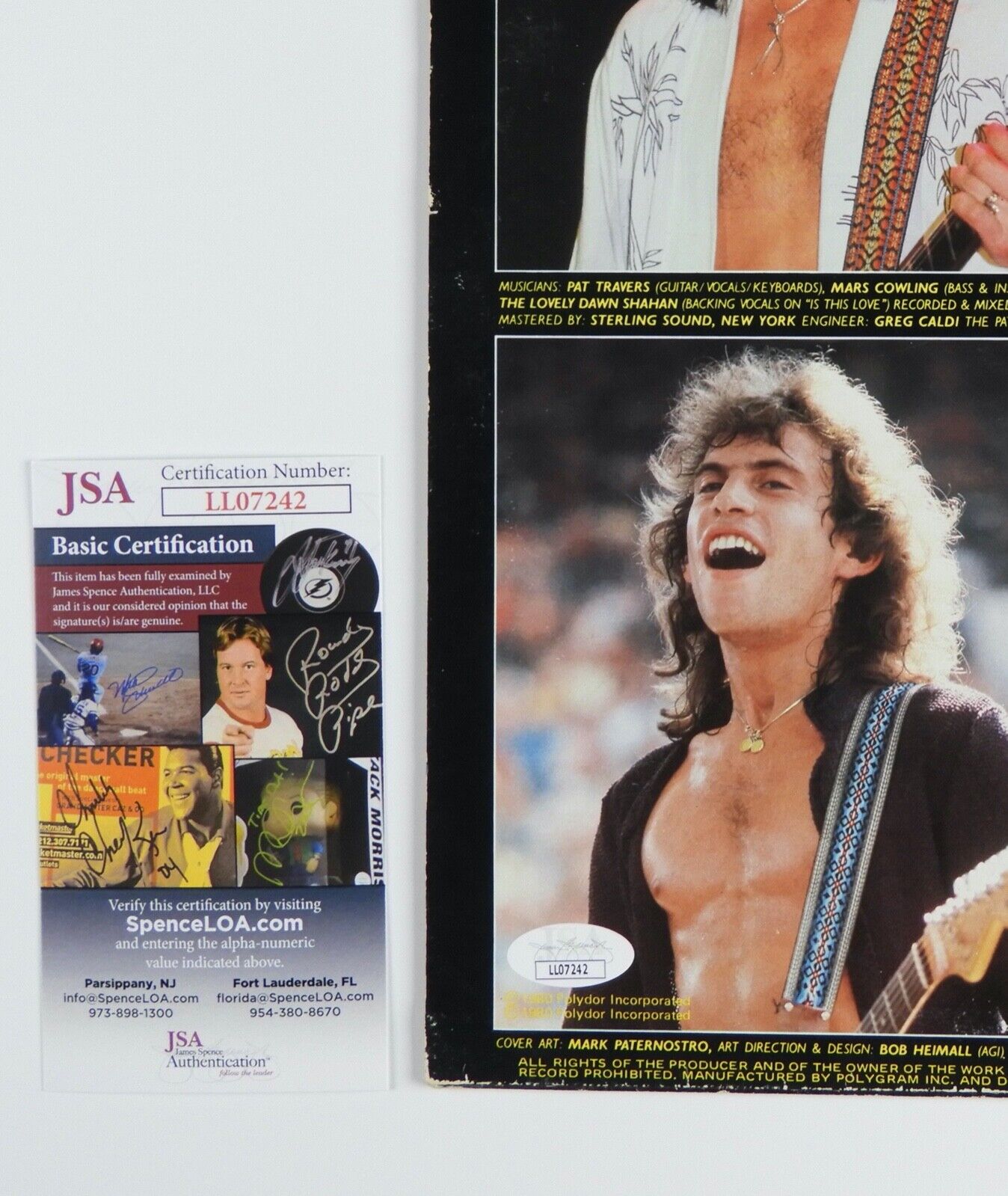 Pat Travers JSA Signed Autograph Album Vinyl Record Band Live Tommy Aldridge