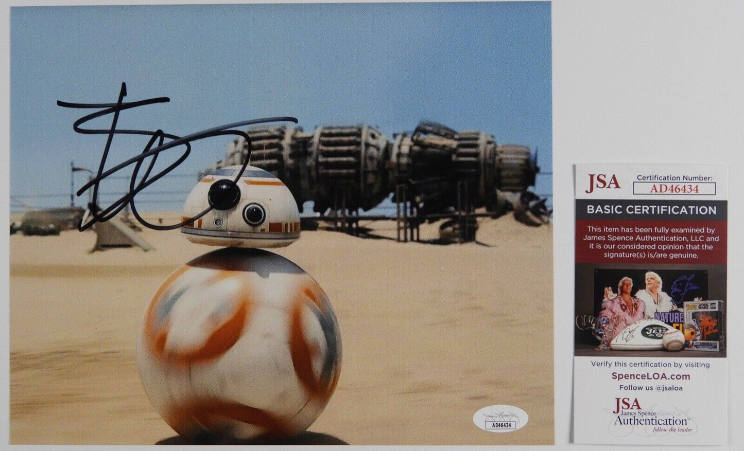 Bill Hader JSA Signed Autograph Photo 8 x 10 Star Wars BB8