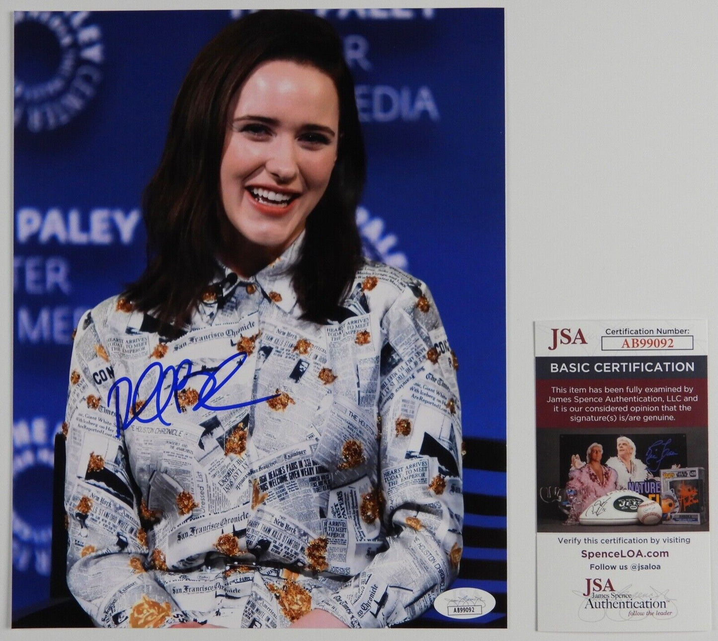 Rachel Brosnahan JSA Signed Autograph Photo 8 x 10 The Marvelous Mrs. Maisel