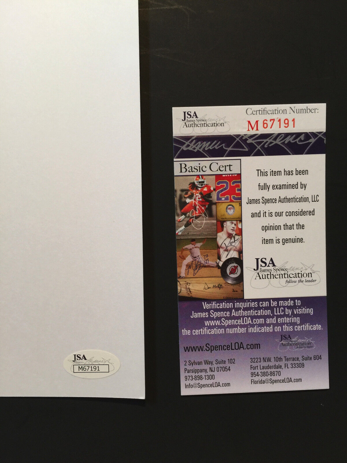 Katie Cassidy John Barrowman Arrow TV Signed Autogragh JSA COA 11 x 14 photo