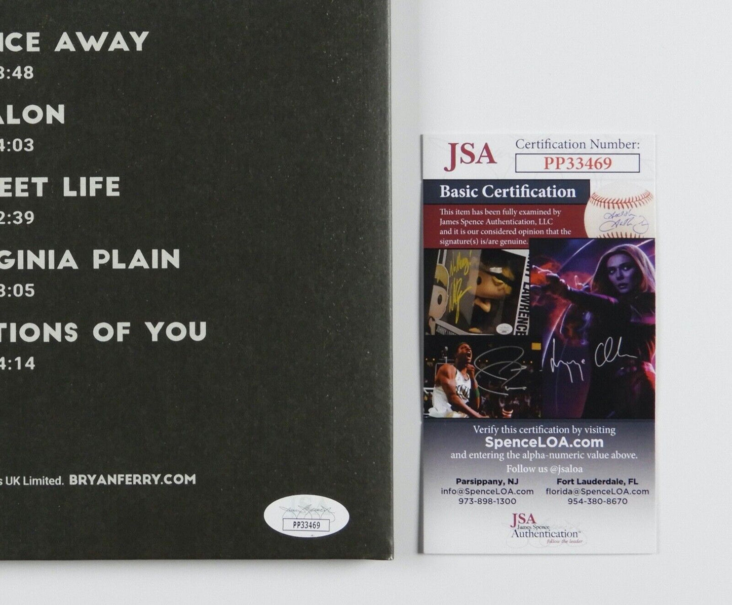 Bryan Ferry JSA Signed Autograph Album Record Vinyl Royal Albert Hall 2020