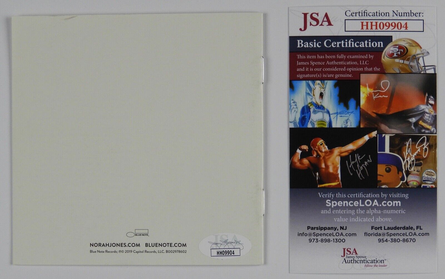 Norah Jones JSA Signed Autograph CD Booklet Begin Again