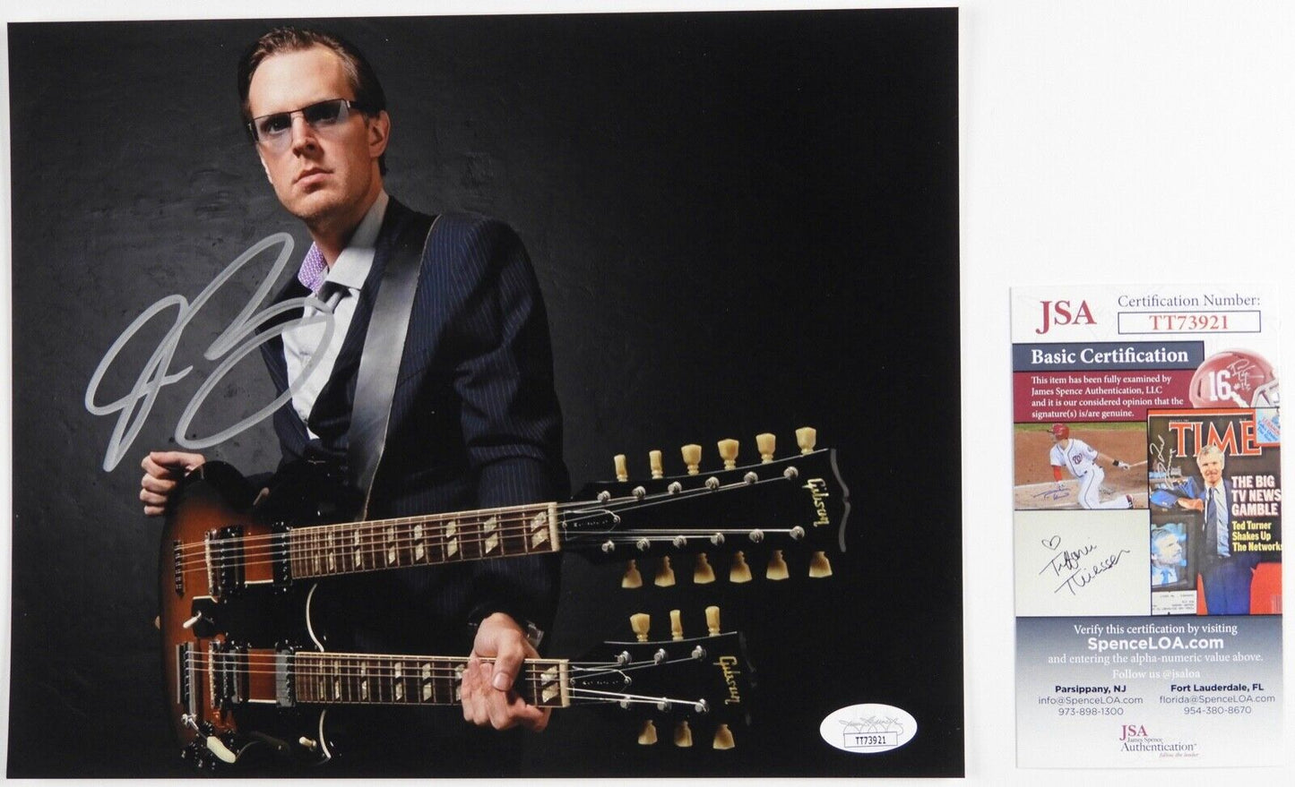Joe Bonamassa Signed Autograph JSA COA 8 x 10 photo